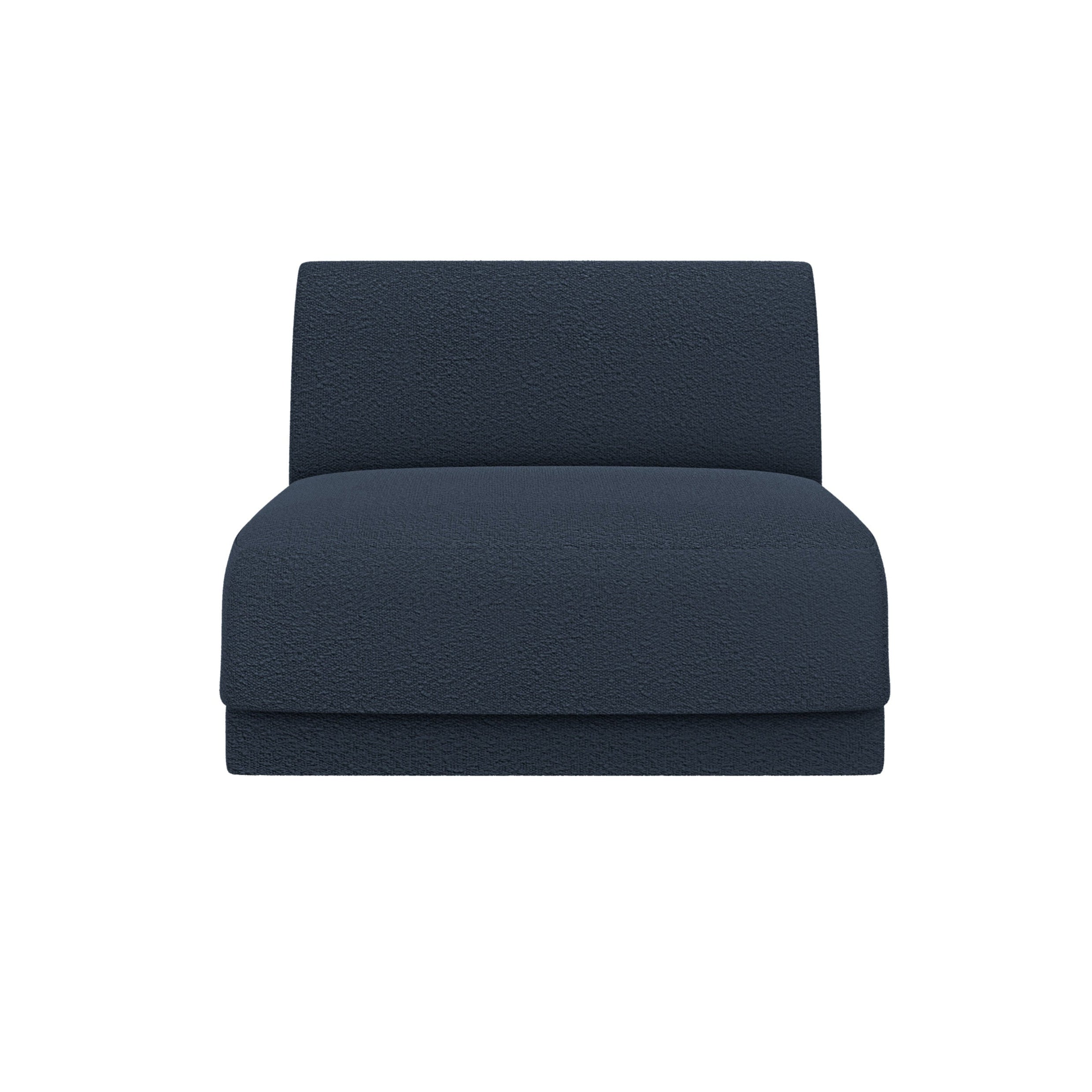 Fotel / modul MILEY tmavomodrý boucle