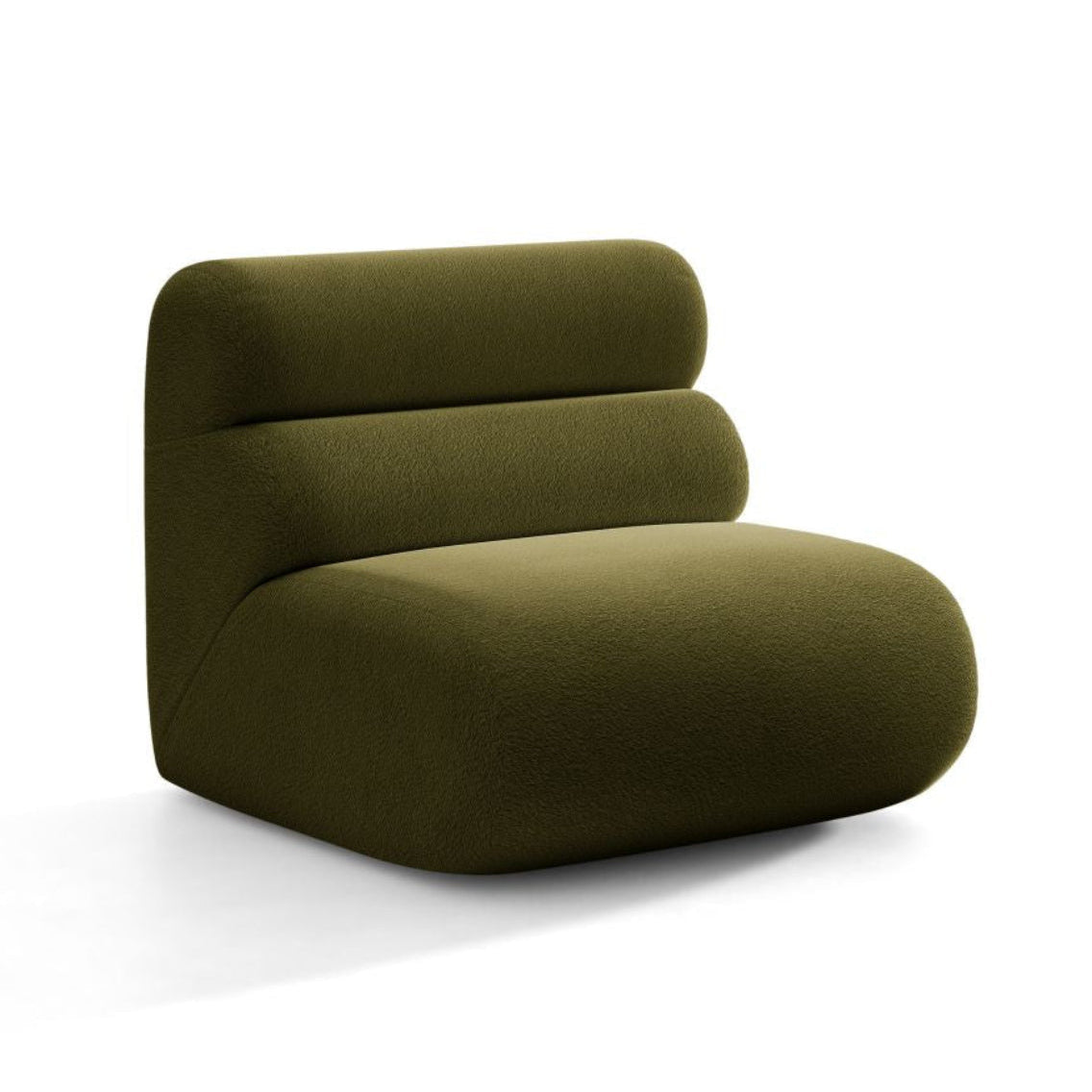 Fotel / modul NEO olivový boucle