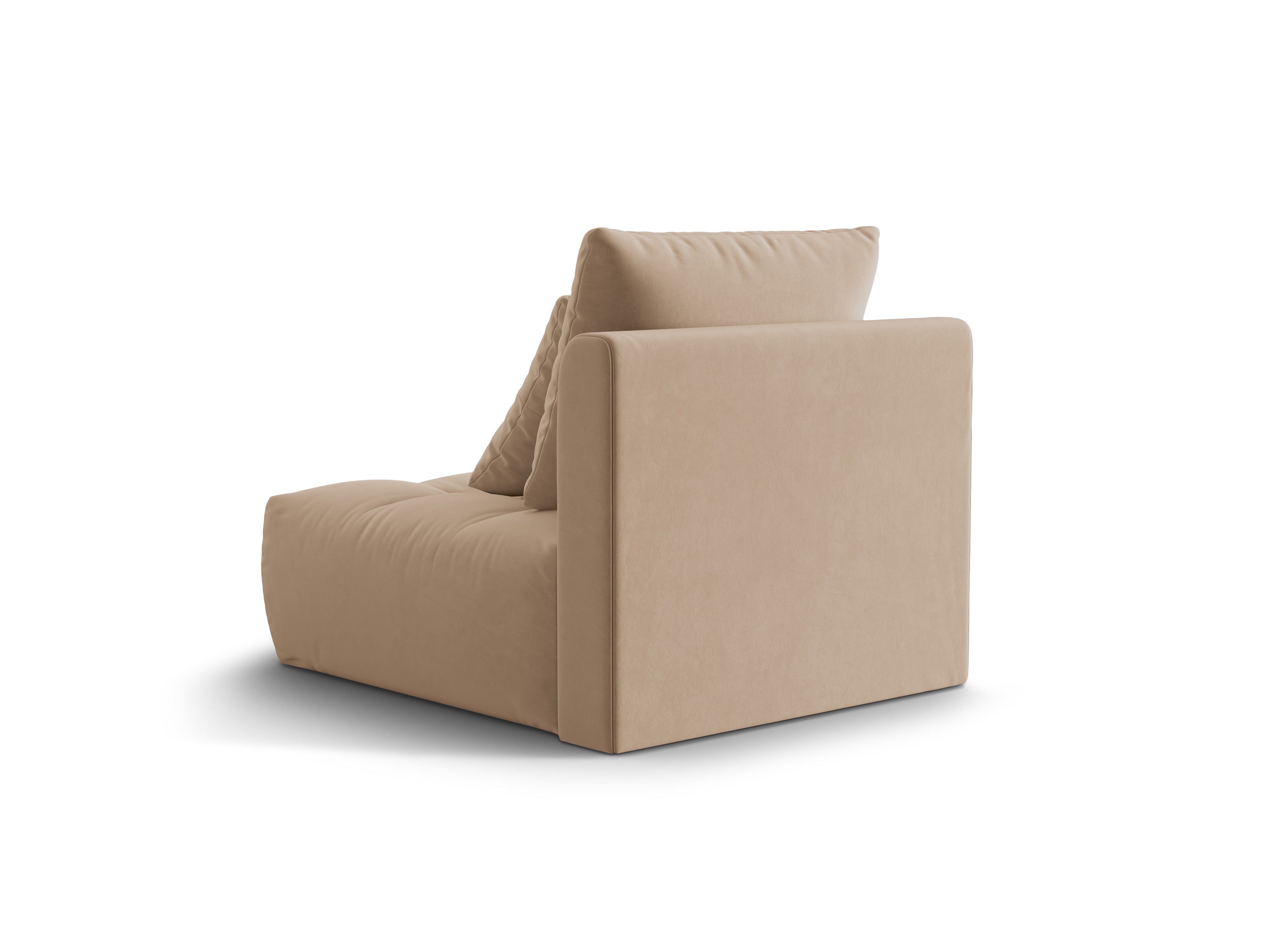 Armchair / velvet module BLOOM sand