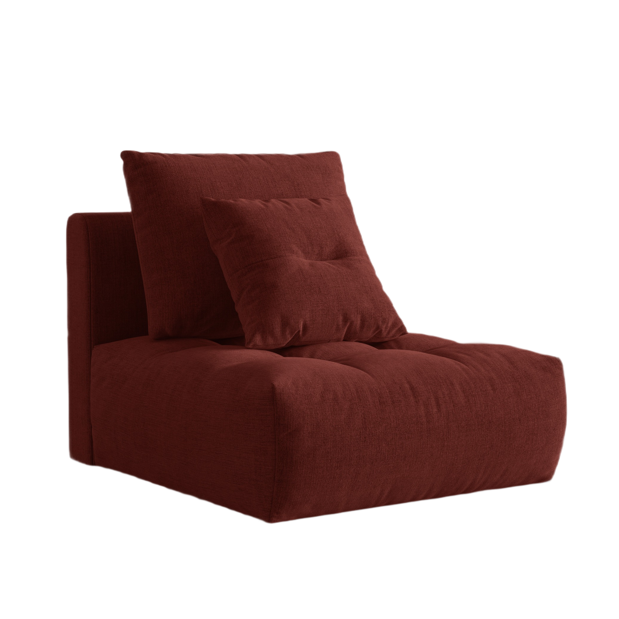 Fotel / modul BLOOM červený šenil