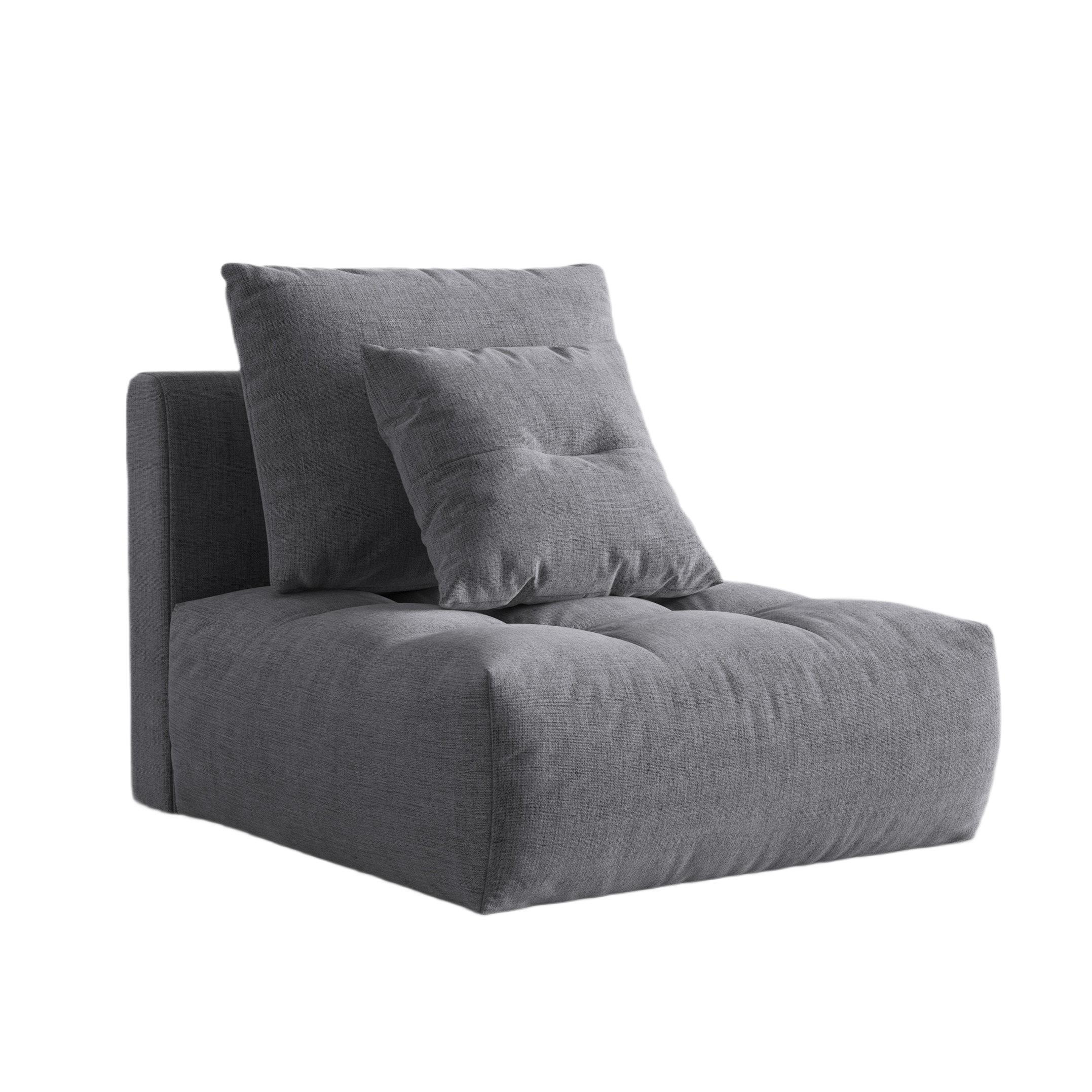 Bloom Armchair / Module Gray Chenille