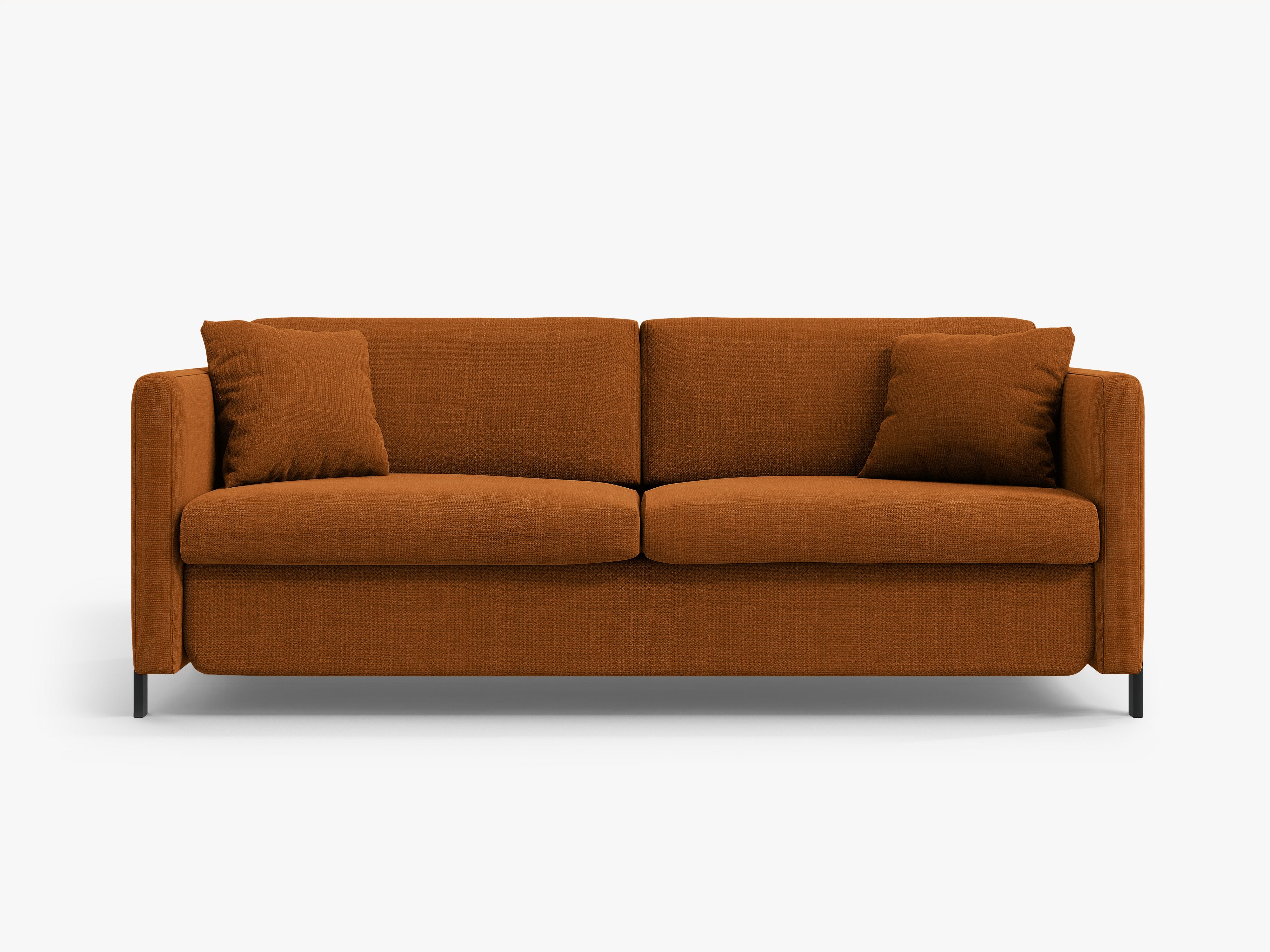 2-seater sofa with sleeping function GLORIA brick chenille