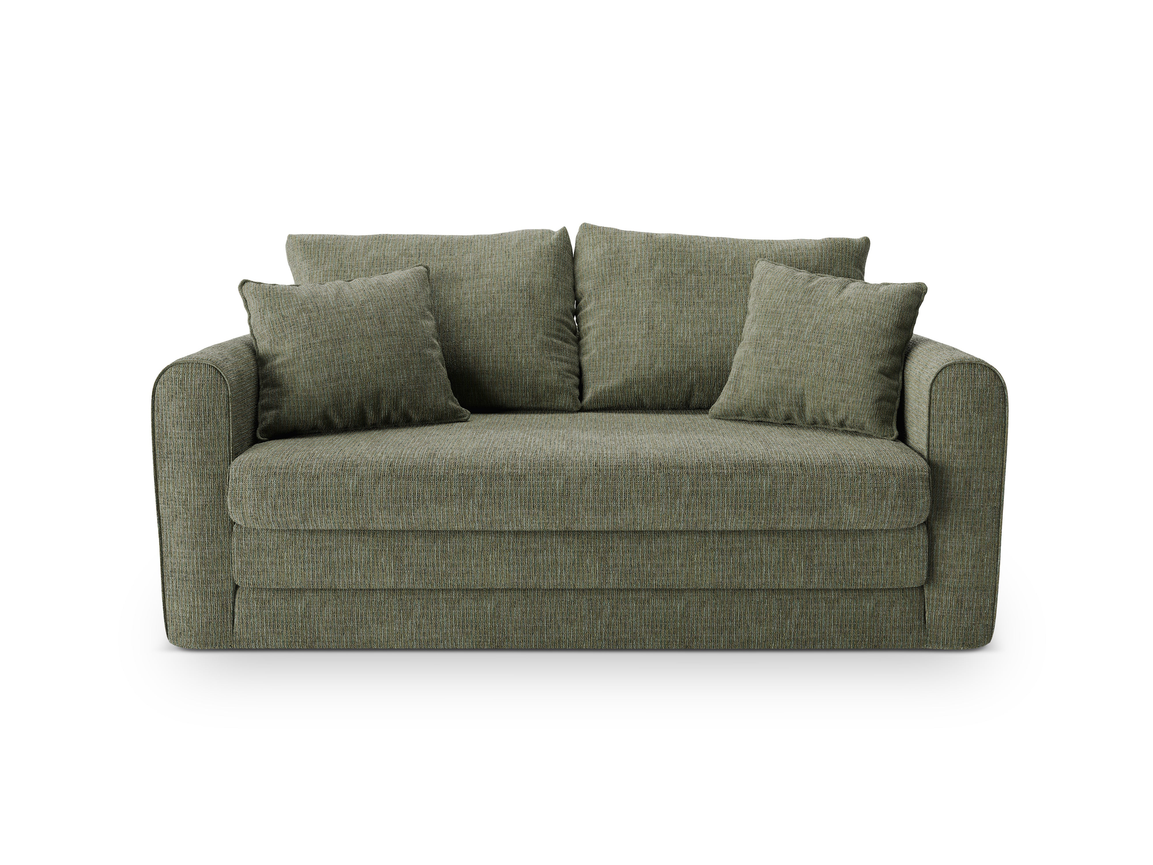 2-Seater Sofa with Sleeping Function LIDO Olive Melange