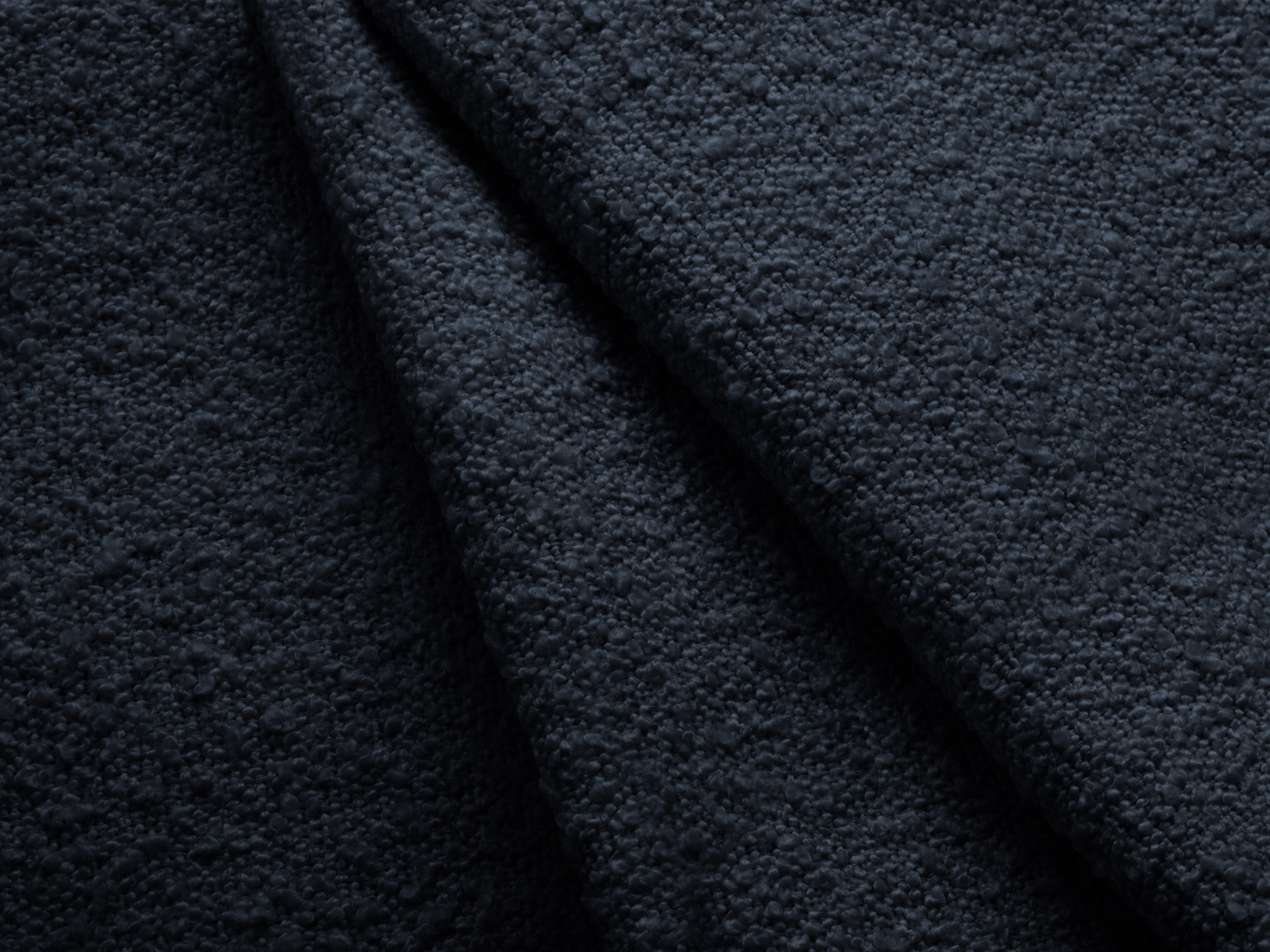 Dvojmiestny ležadlo s ľavým ramenom MILEY tmavomodrý boucle