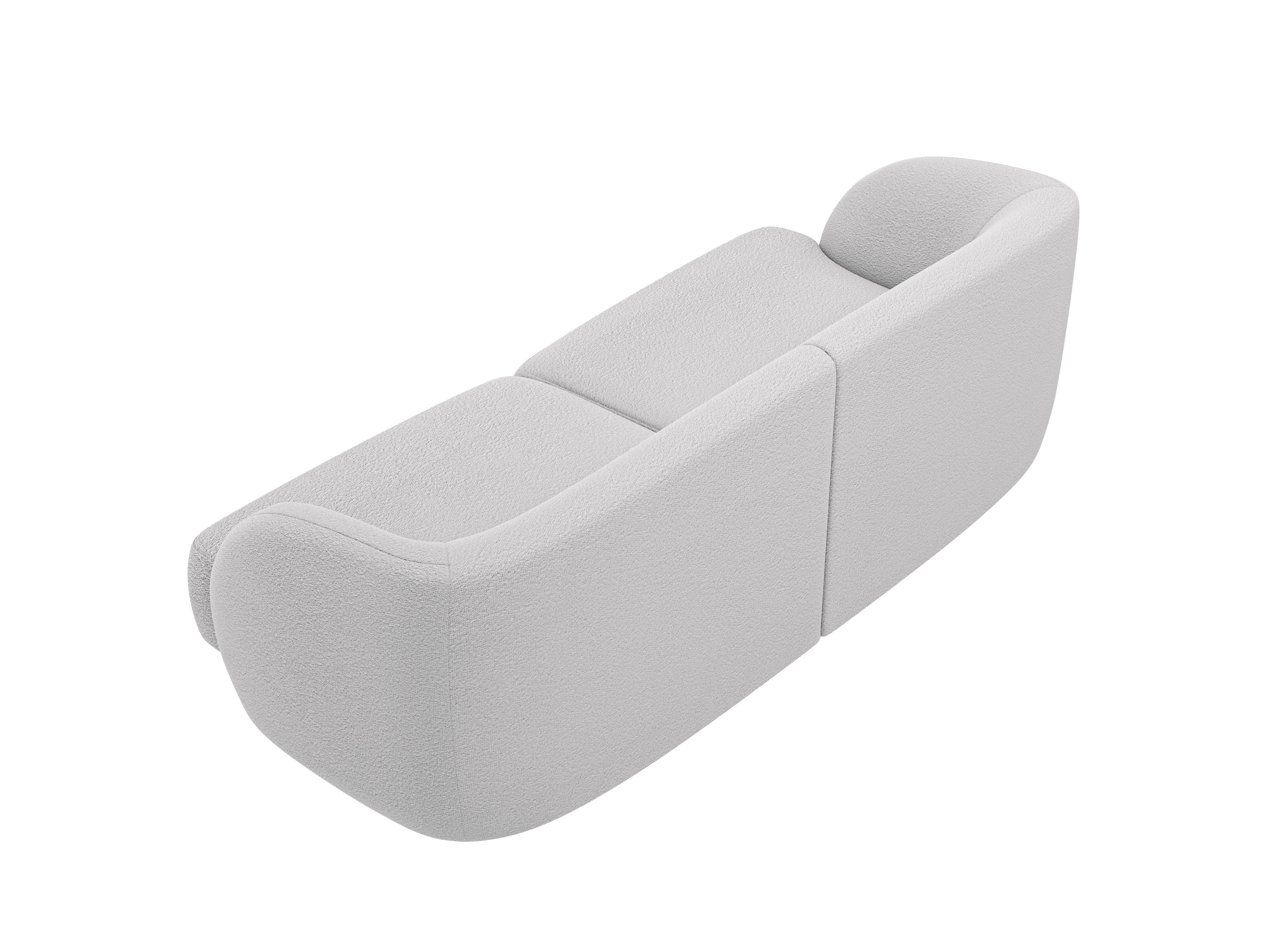2-seater Sofa MILEY light gray boucle