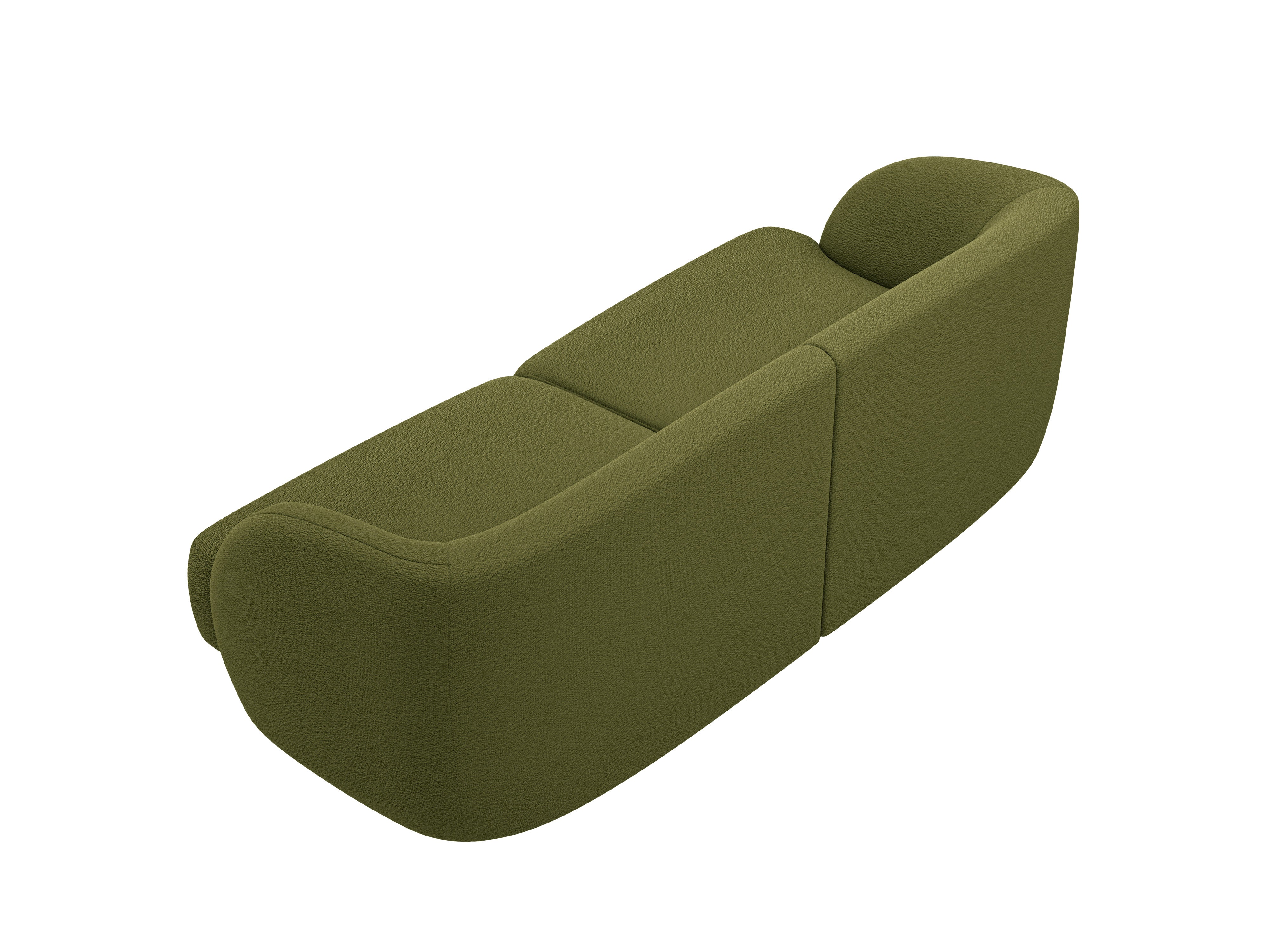 Sofa pre 2 osoby MILEY zelená boucle