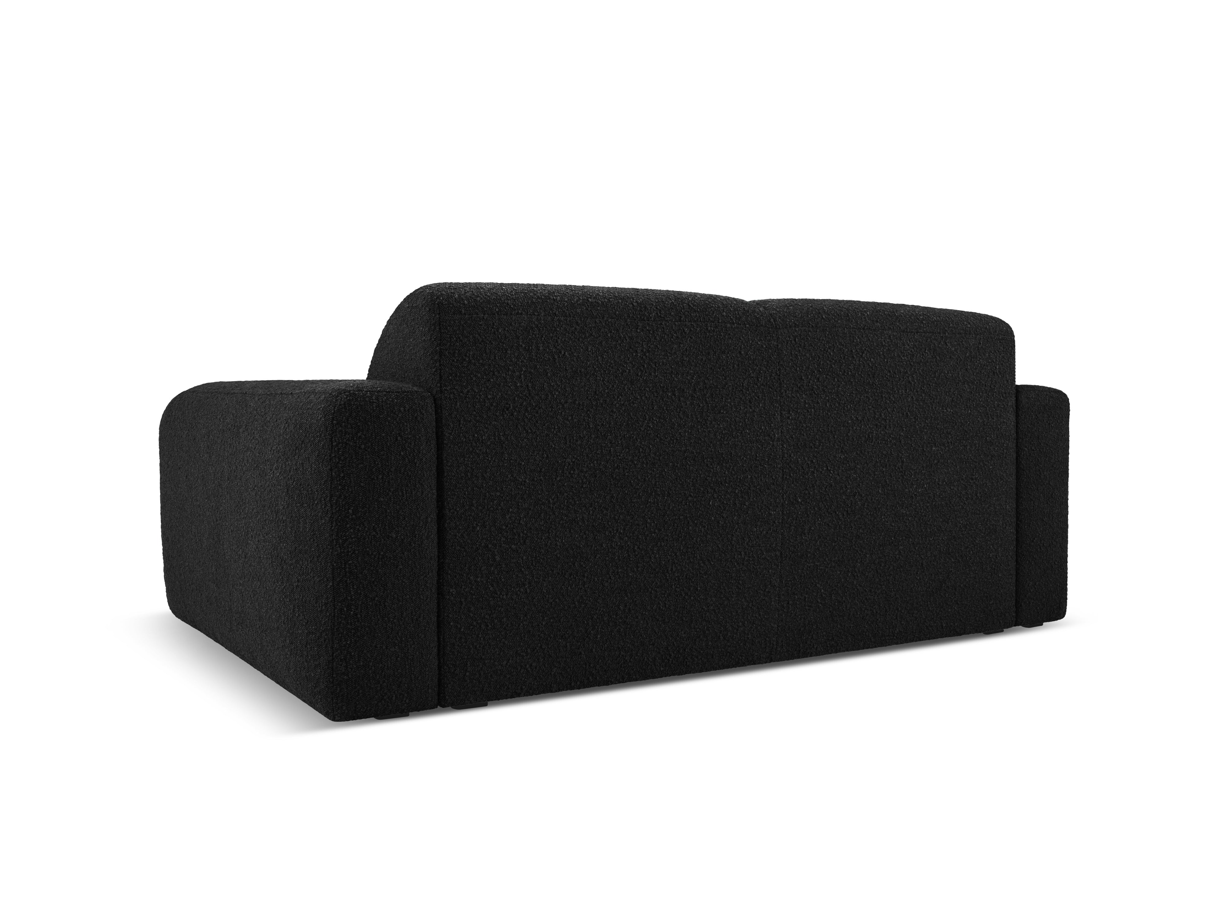 Sofa w tkaninie boucle 2-osobowa MOLINO czarny Micadoni Eye on Design