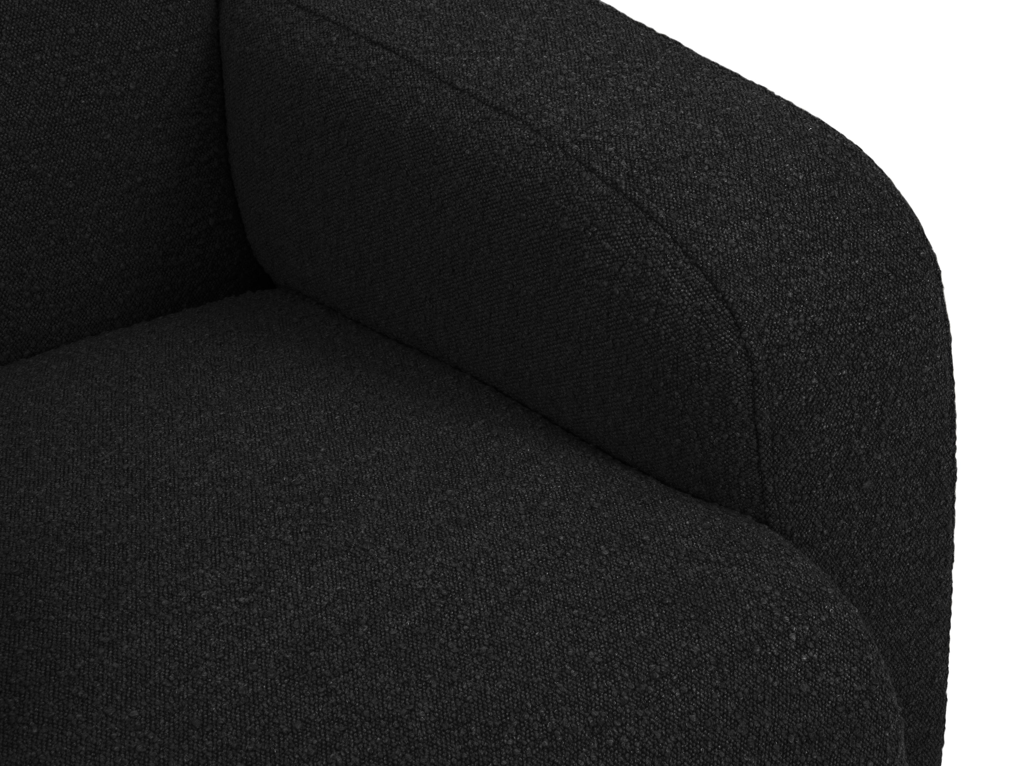 Sofa w tkaninie boucle 2-osobowa MOLINO czarny Micadoni Eye on Design