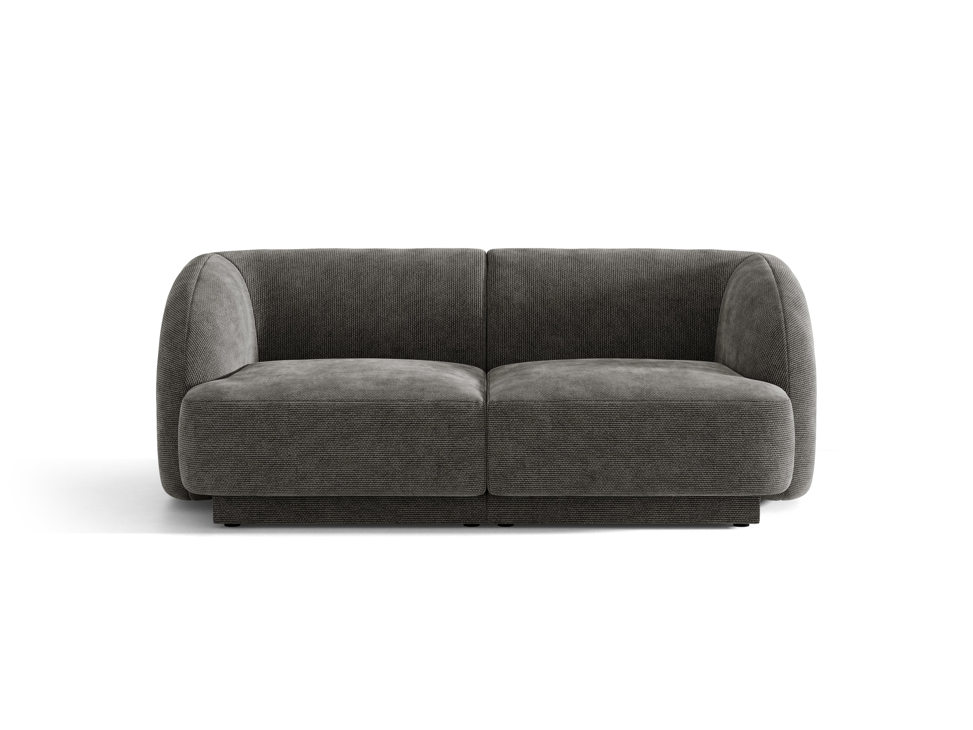 Sofa pre 2 osoby MILEY šedý szenil hodvábny