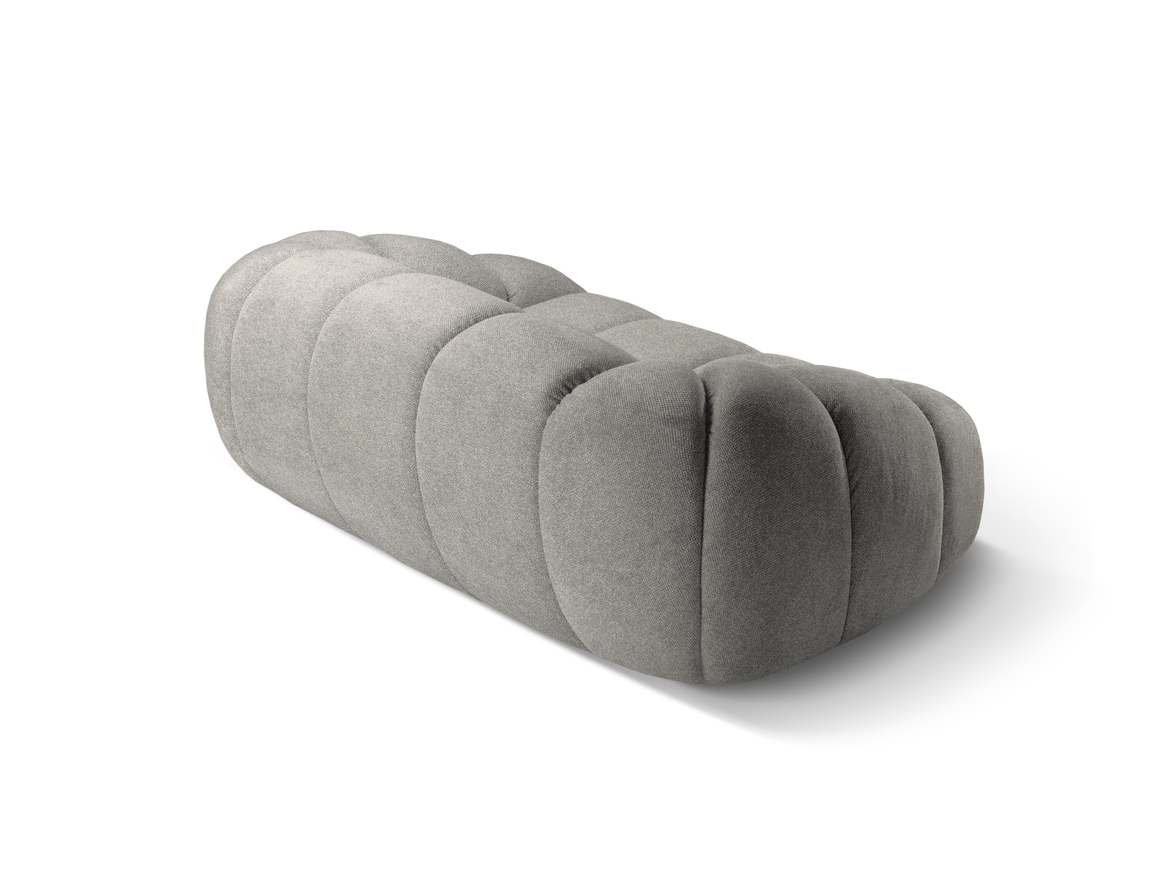 2-seater Sofa DIANA light gray chenille