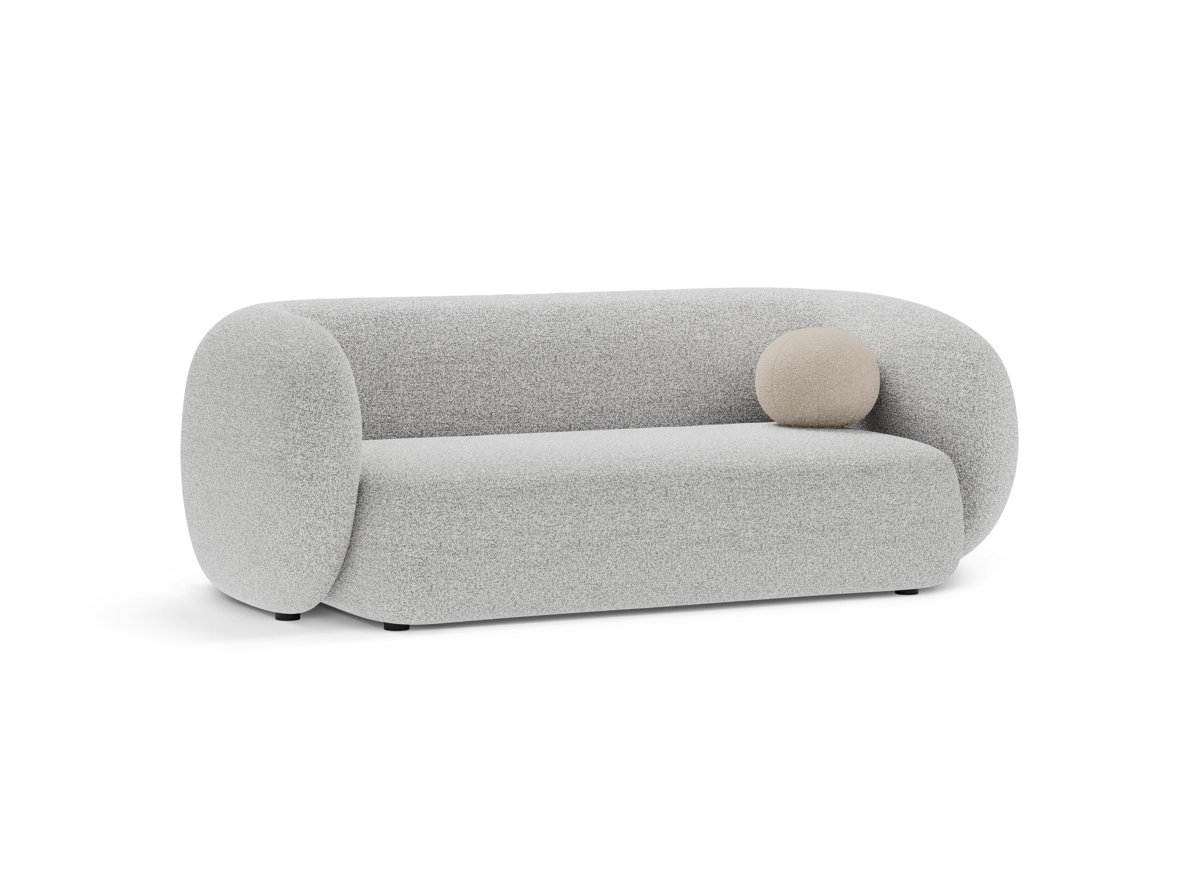 Sofa pre 2 osoby KATE svetlosivý melír