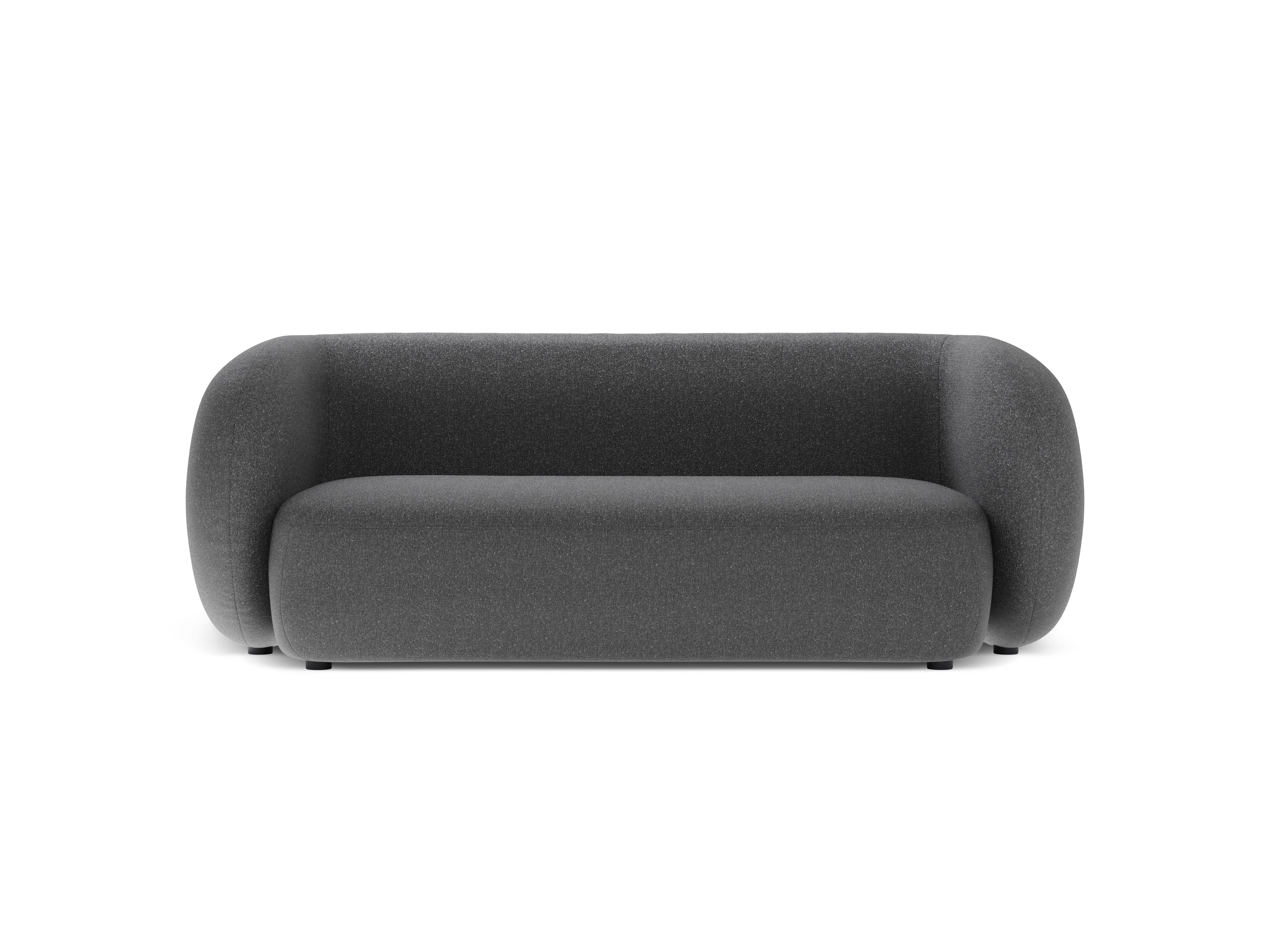 Sofa pre 2 osoby KATE tmavosivý melír