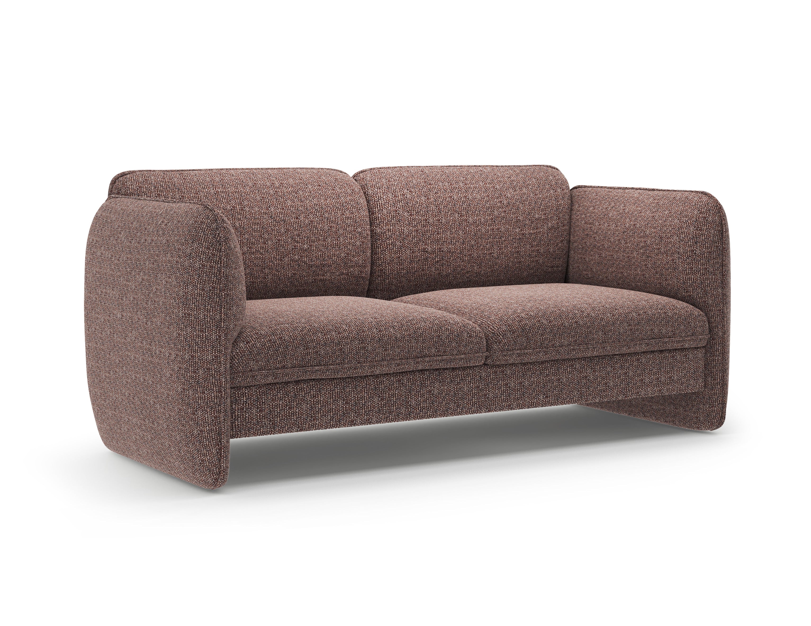 Sofa pre 2 osoby GEORGIA hnedý šenil