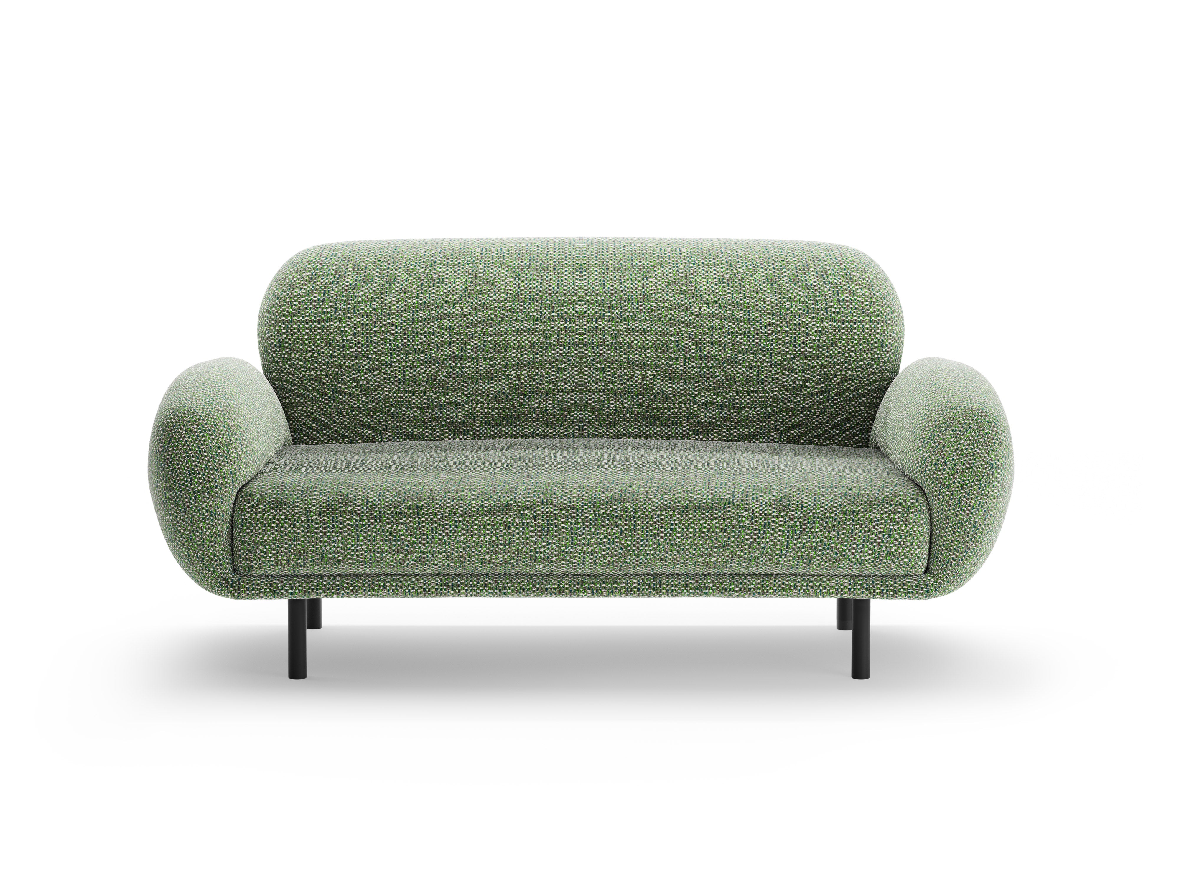 2-seater Sofa POPPY green chenille