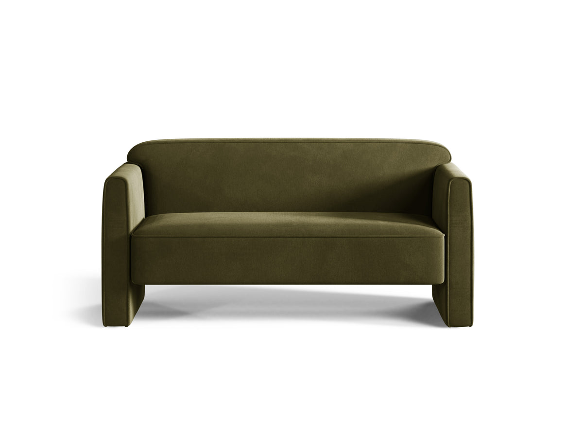 Sofa 2-osobová zamatová ABBY zelená