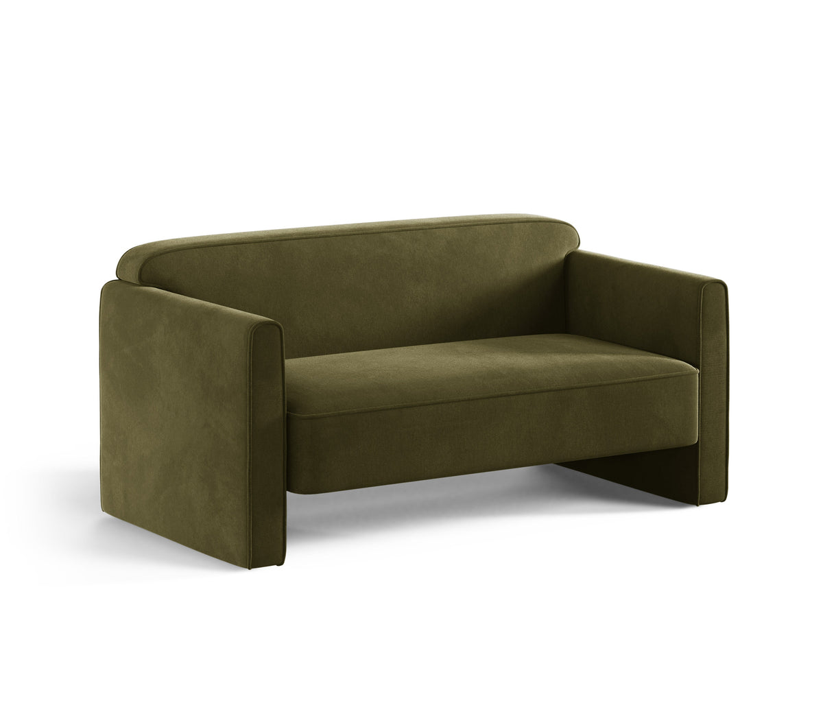 Sofa 2-osobová zamatová ABBY zelená