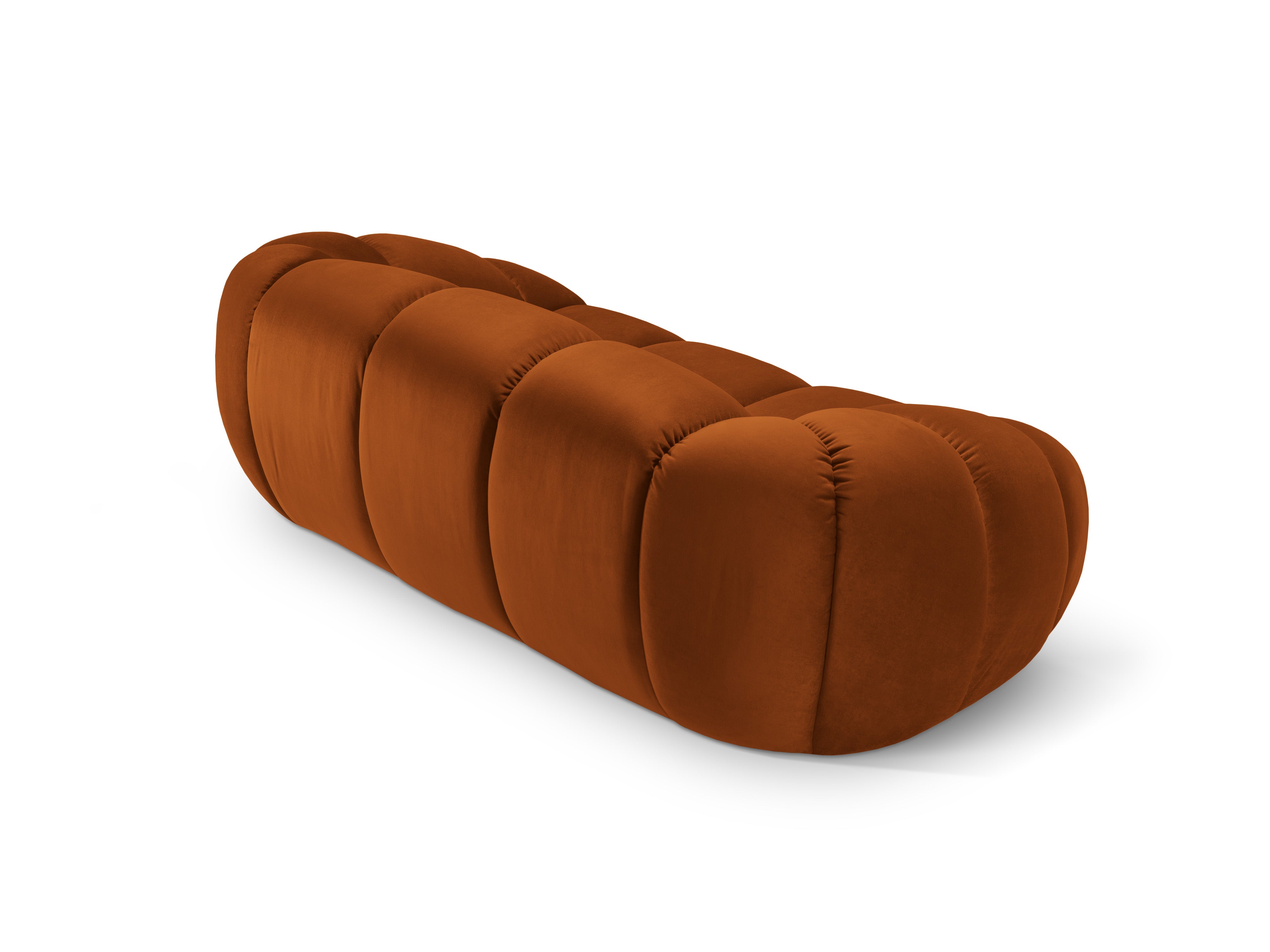 Sofa z jemného velúru 2-miestna DIANA terrakota