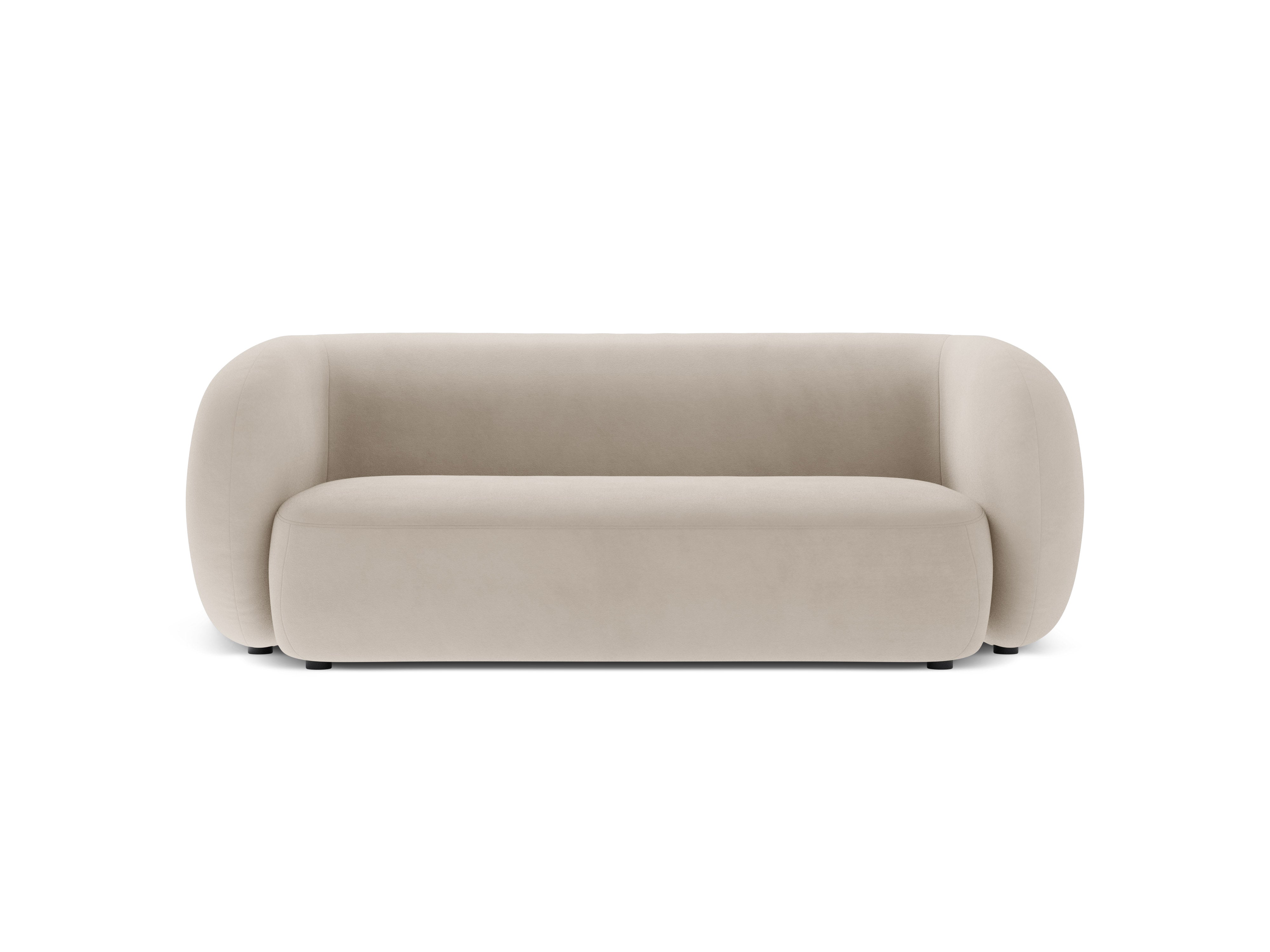 Sofa z jemného velúru 2-osobová KATE béžová