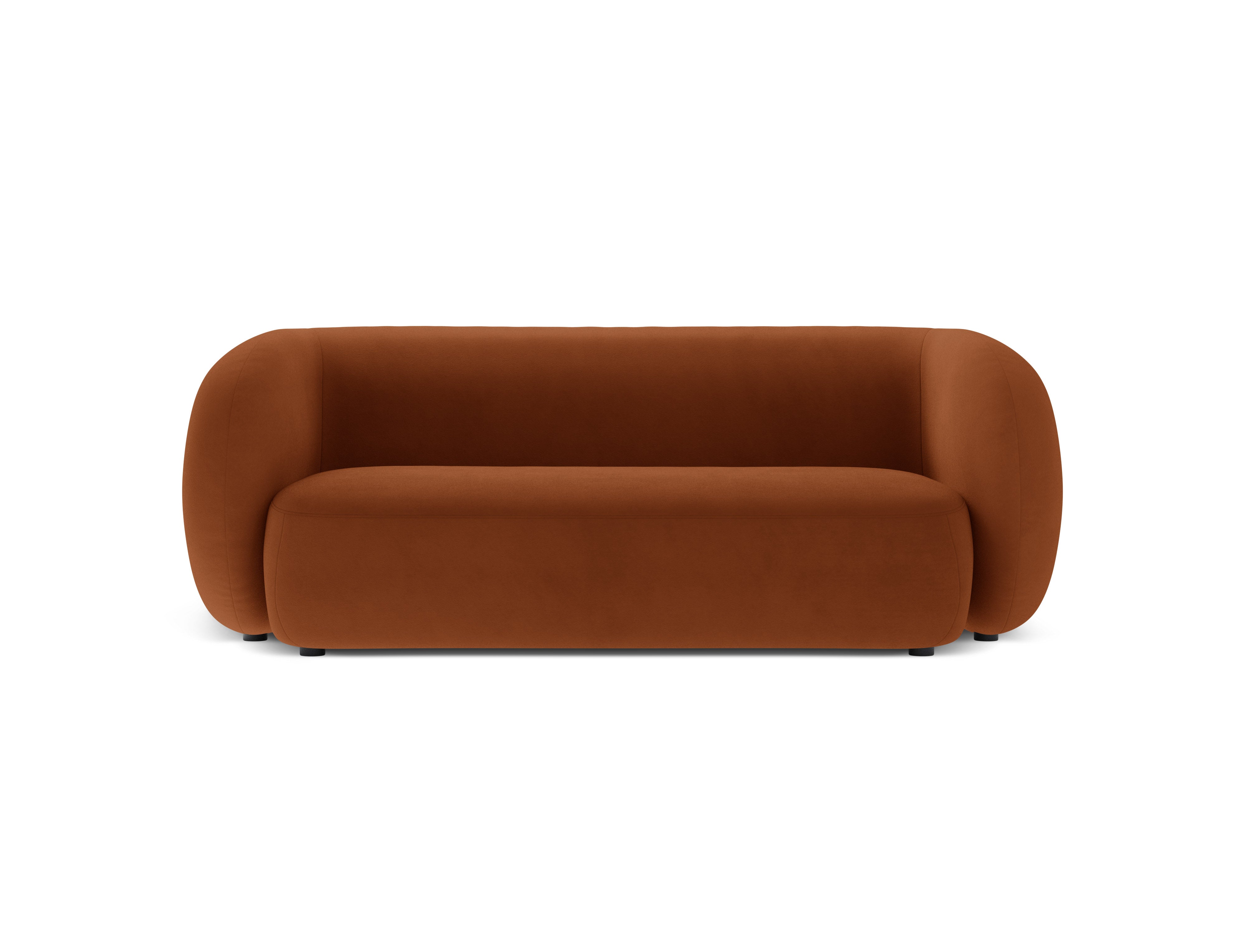 Sofa z jemného velúru pre 2 osoby KATE terrakota