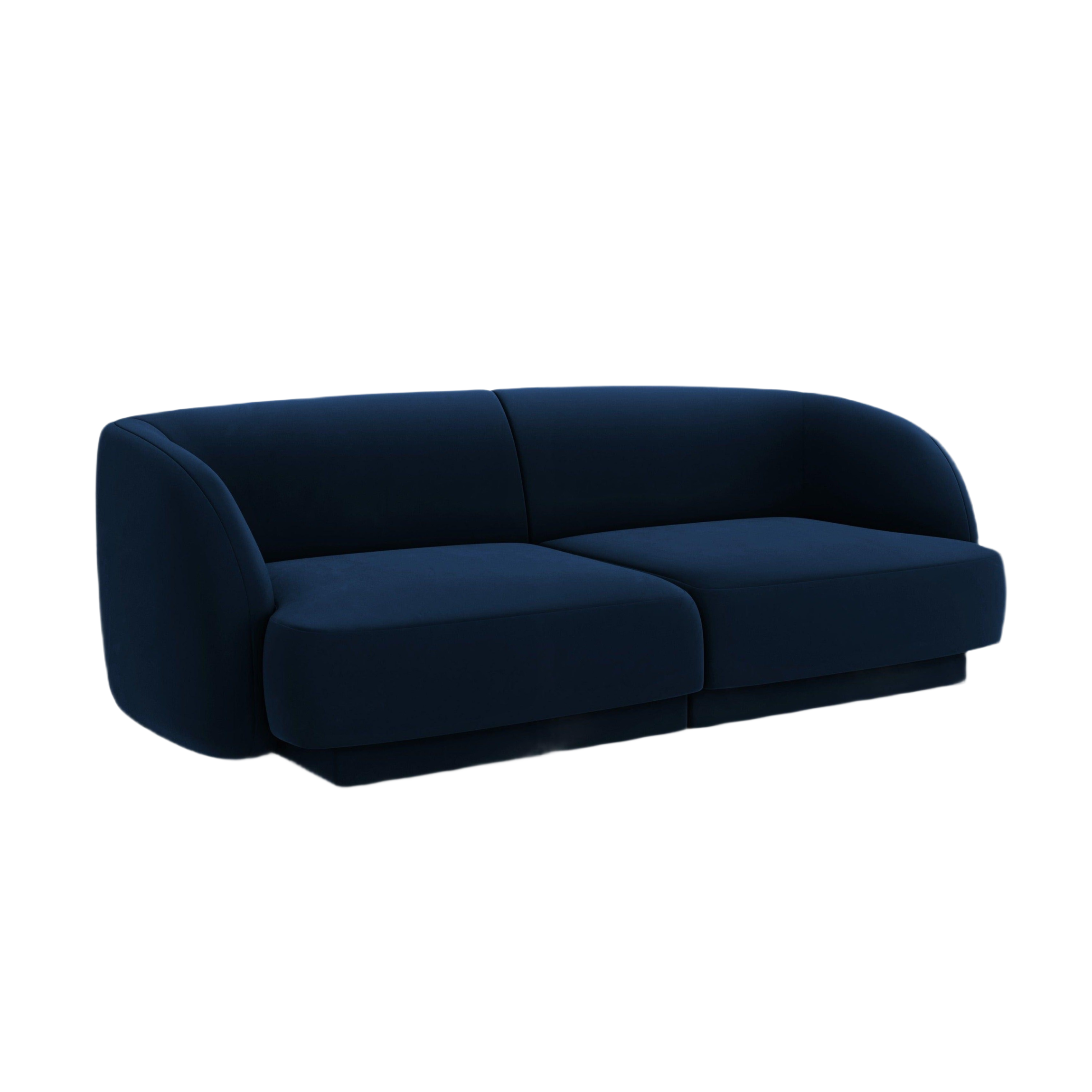 Velvet 2-Seater Sofa MILEY Royal Blue