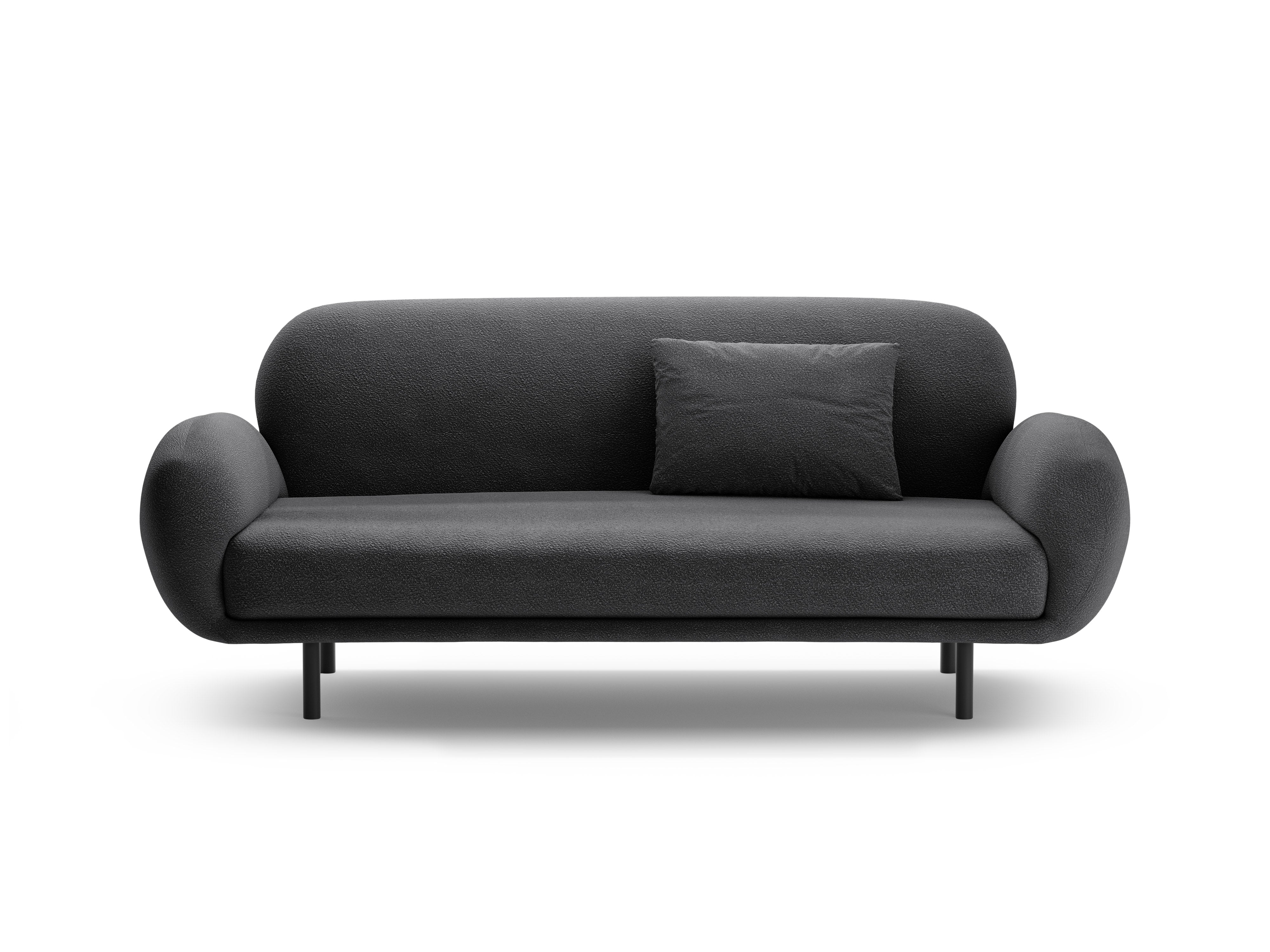POPPY dark gray boucle pillow