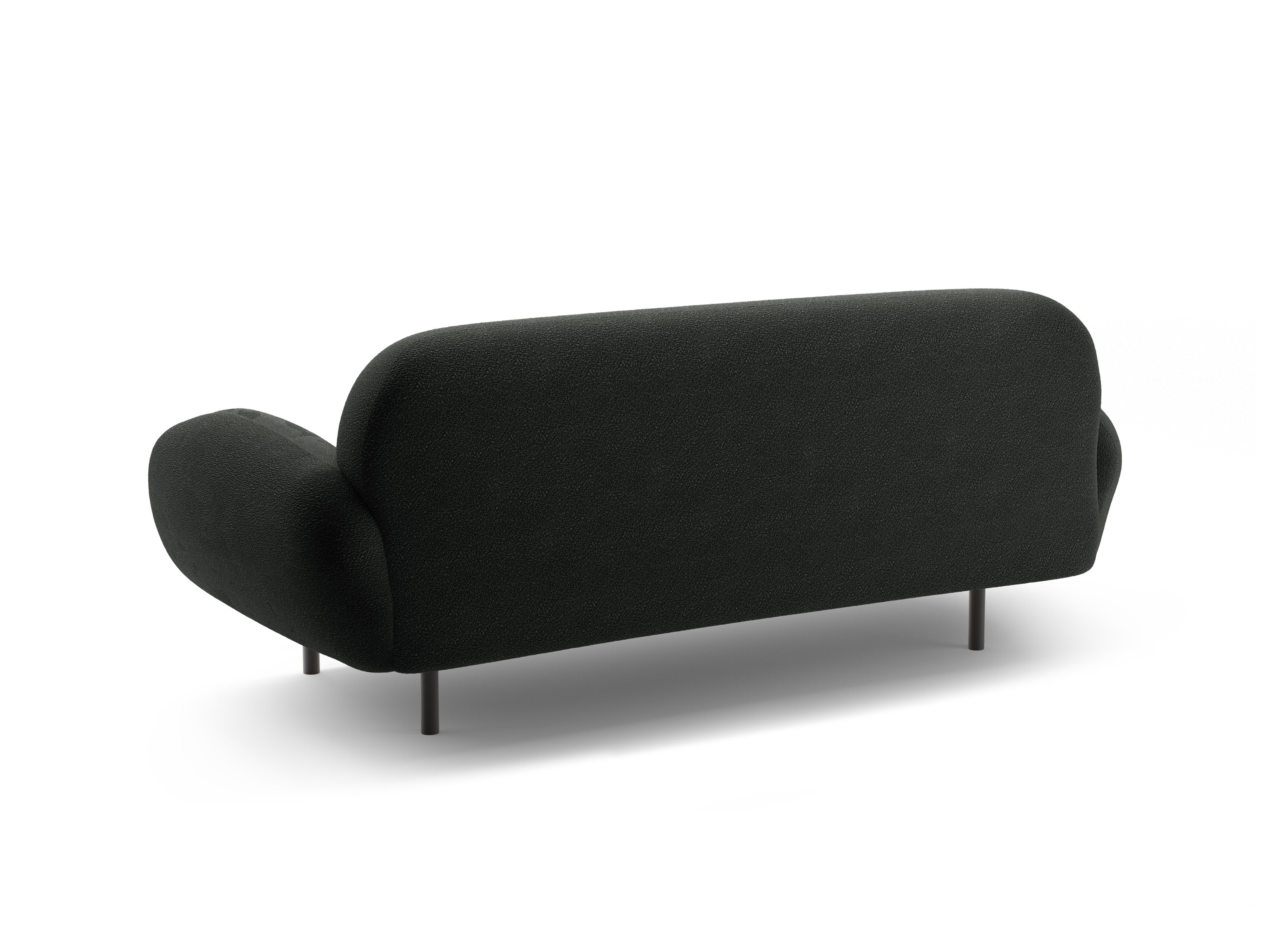 2.5-seater Sofa POPPY black boucle
