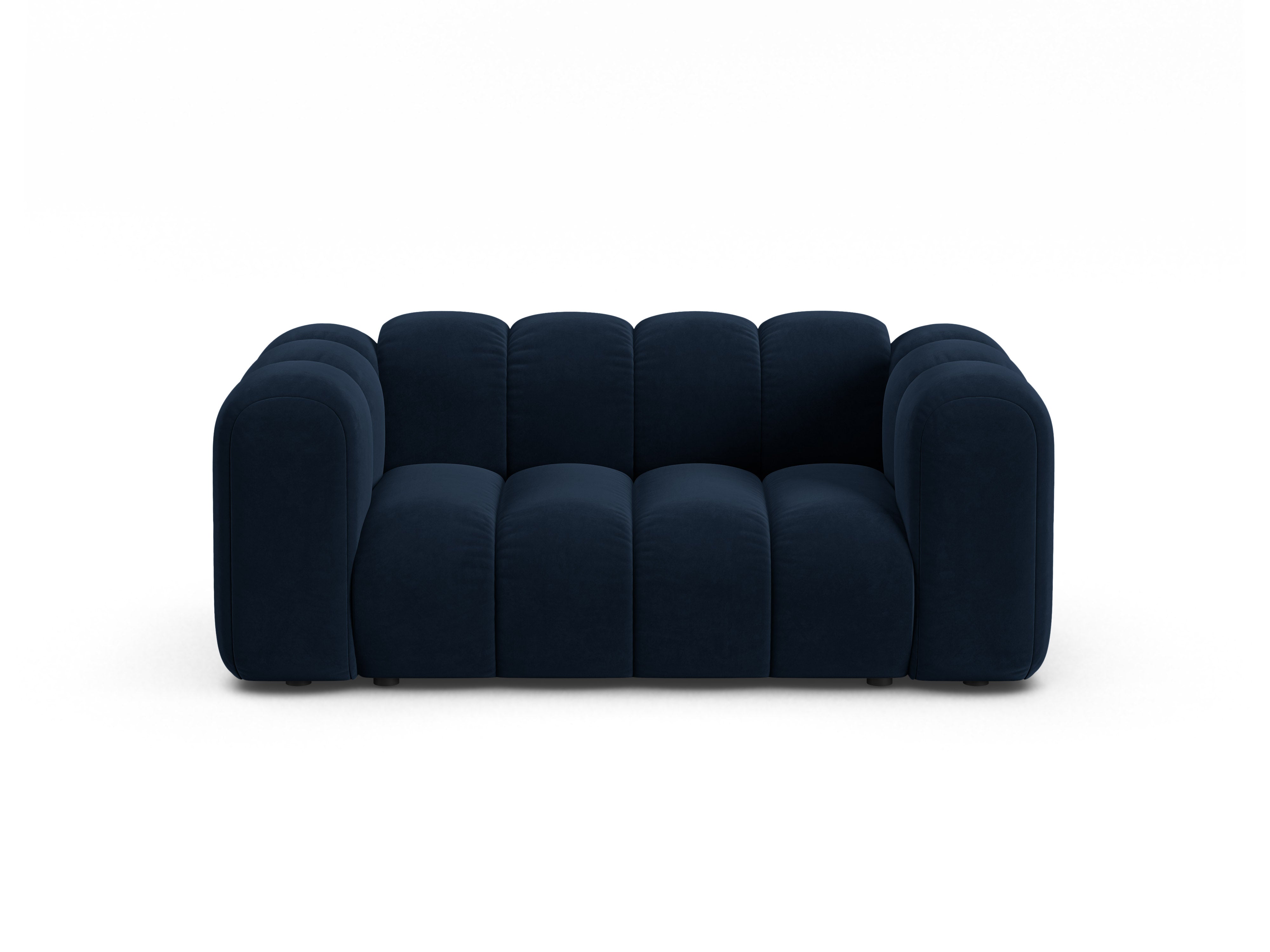 Sofa z jemného velúru 2-miestna LUPINE granátová