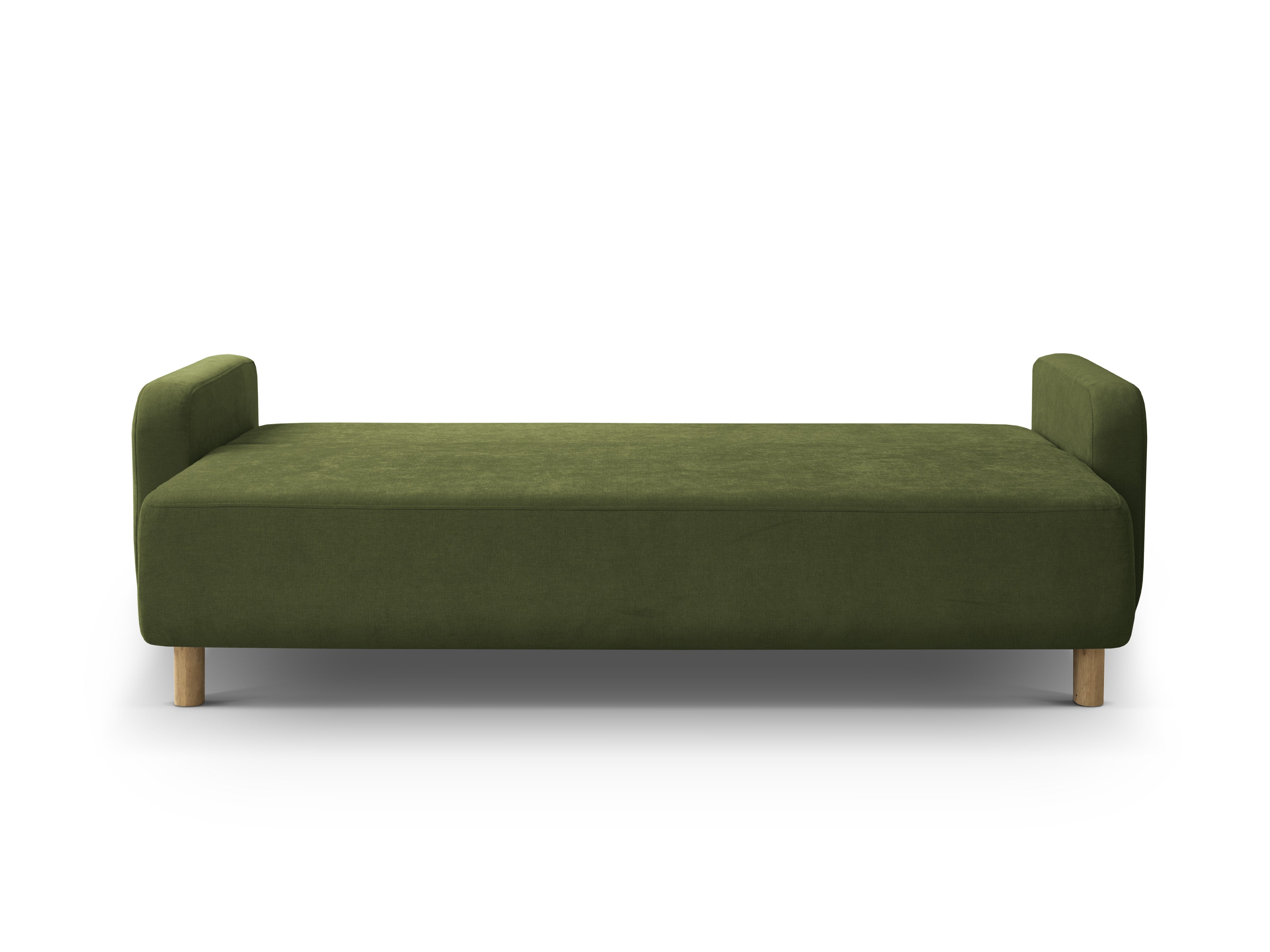 3-seater sofa with sleeping function ELEN green chenille