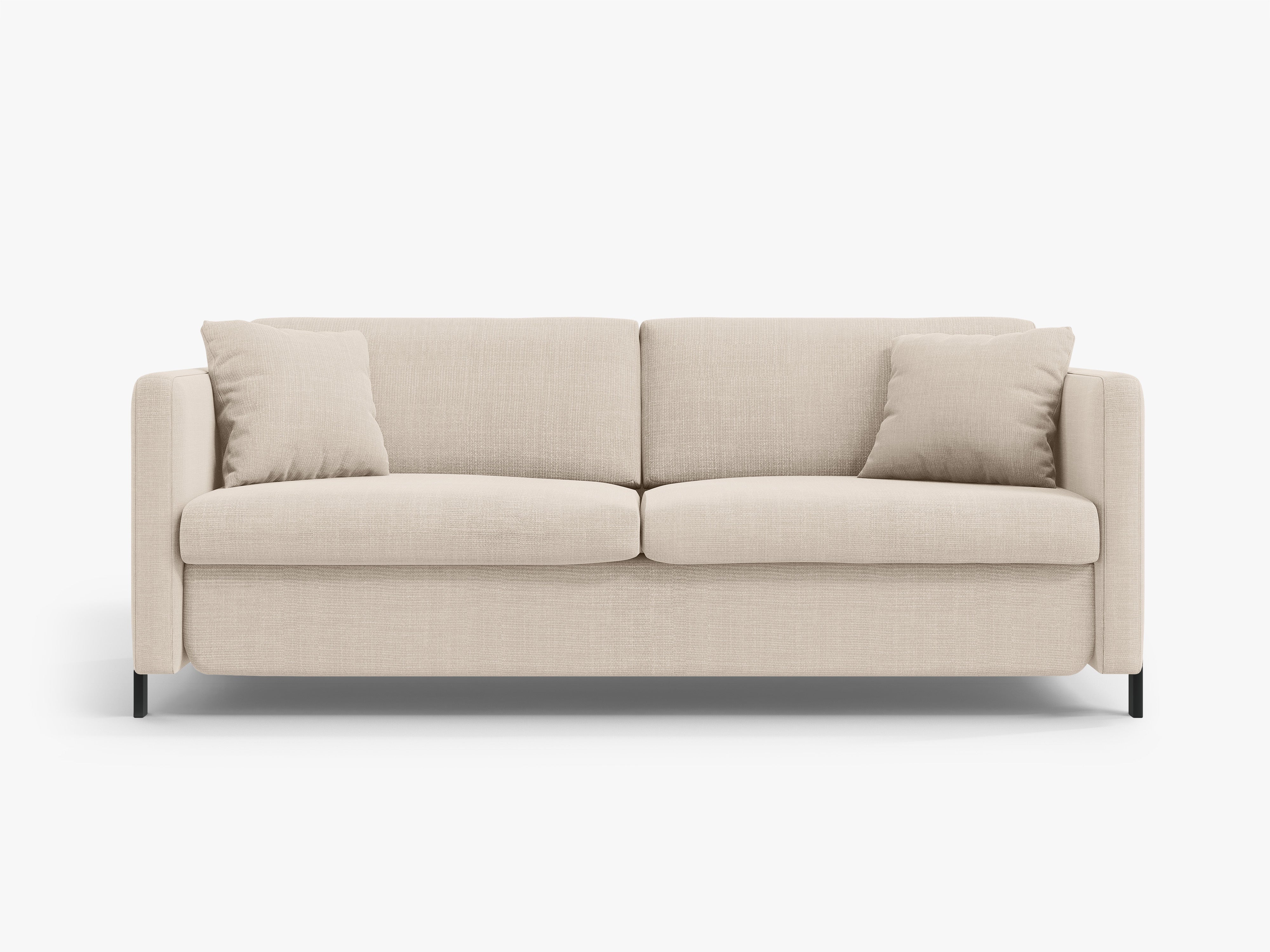 3-seater sofa with sleeping function GLORIA beige chenille