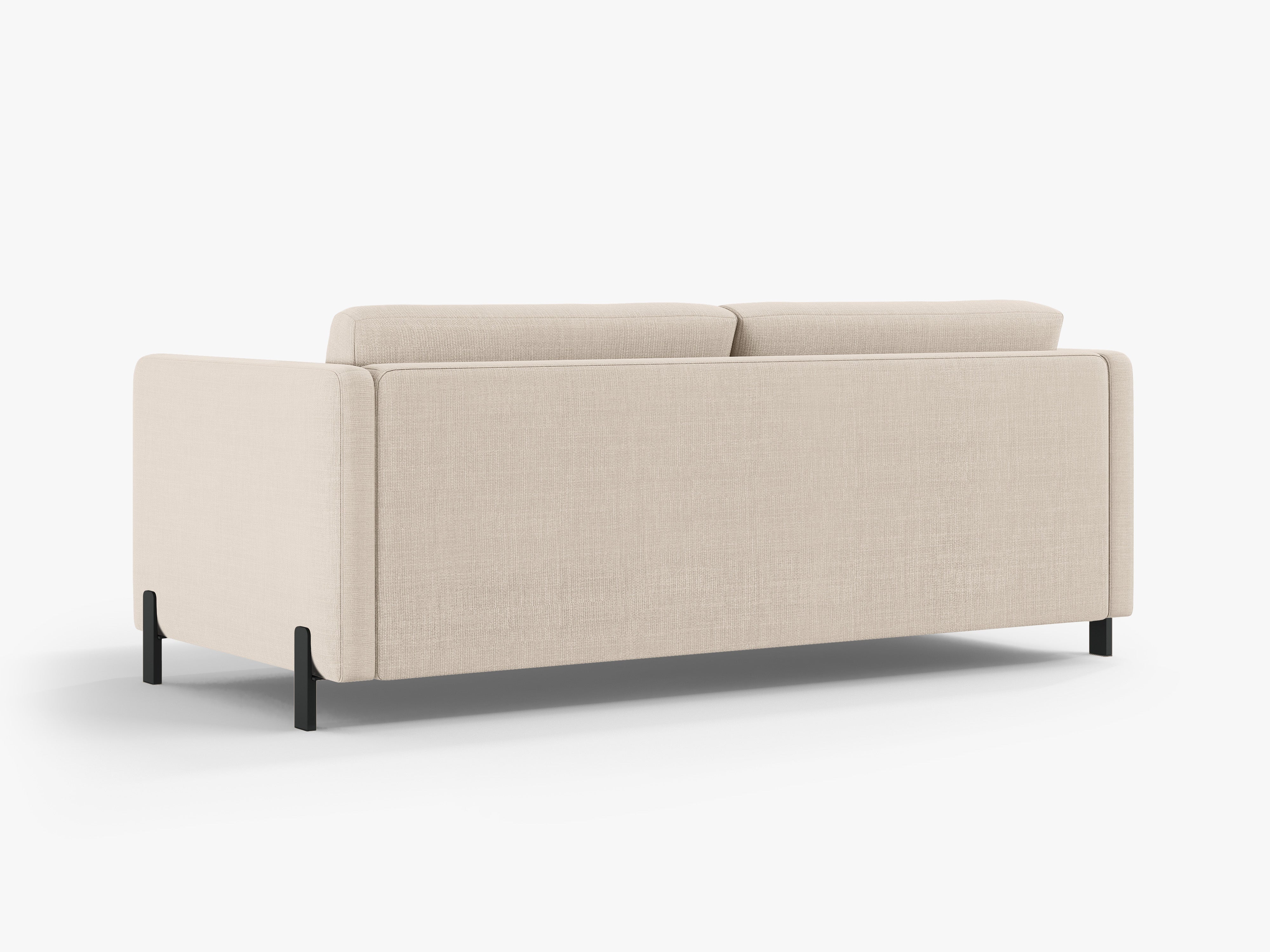 3-seater sofa with sleeping function GLORIA beige chenille