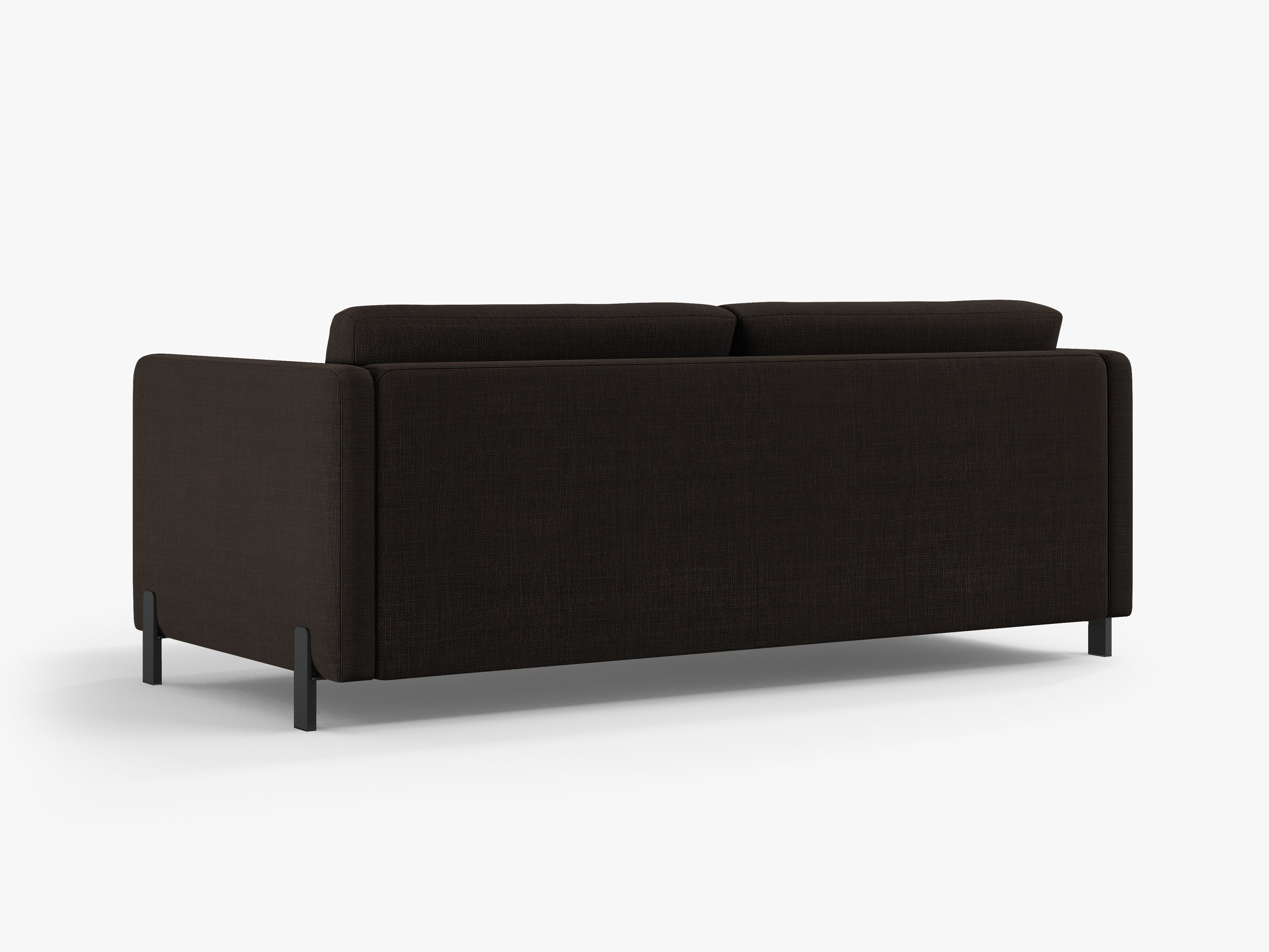 3-seater sofa with sleeping function GLORIA dark gray chenille