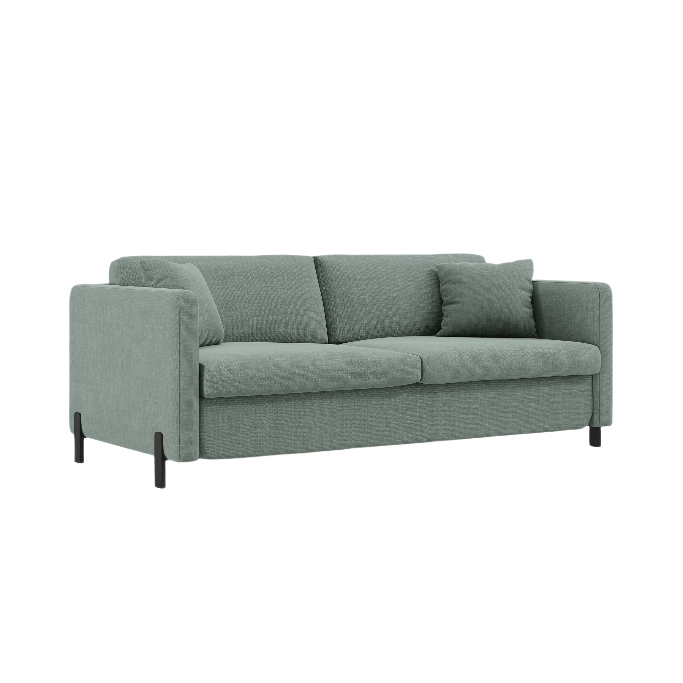 3-seater sofa with sleeping function GLORIA mint chenille