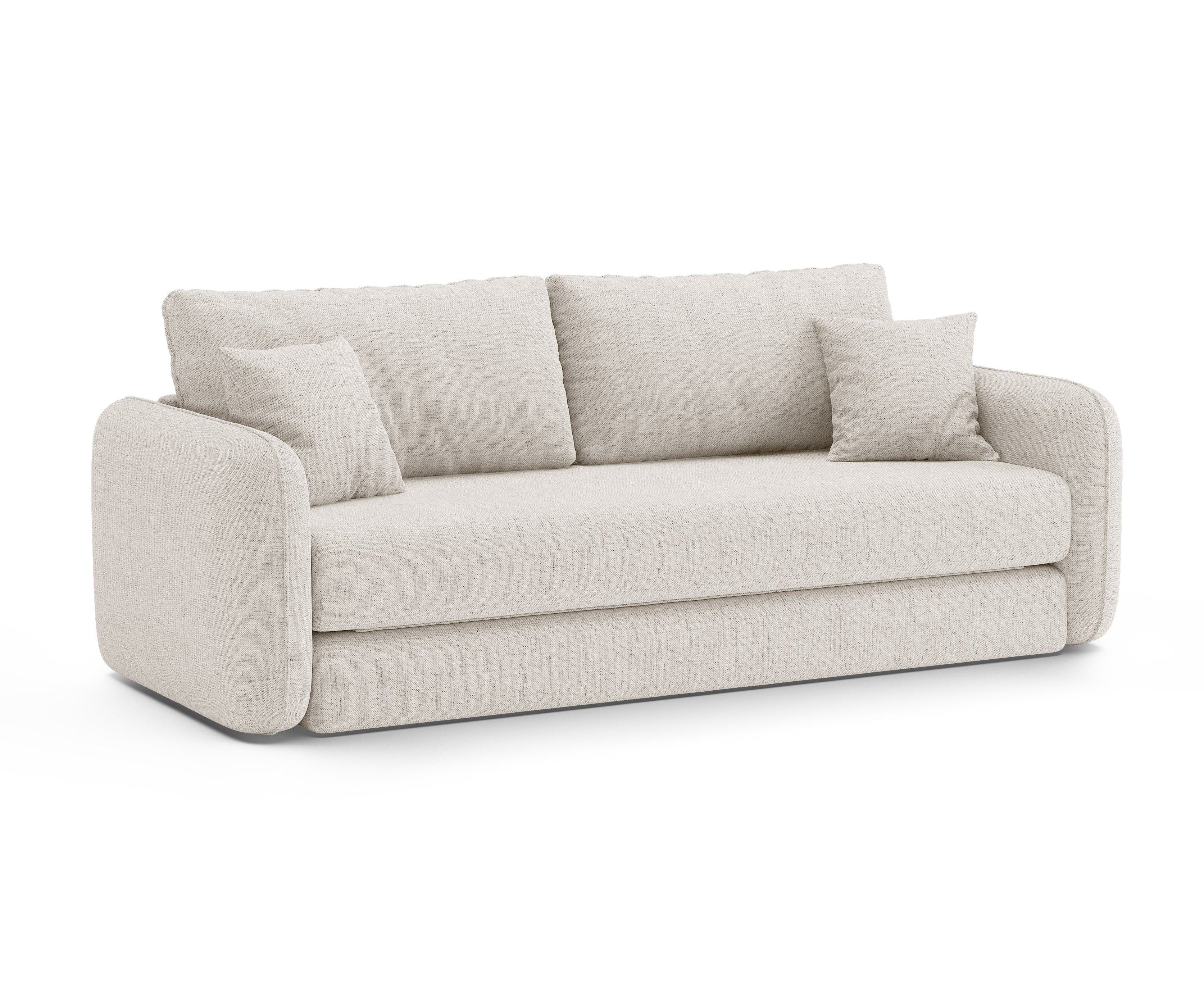 3-Seater Sofa with Sleeping Function DORMI Light Beige
