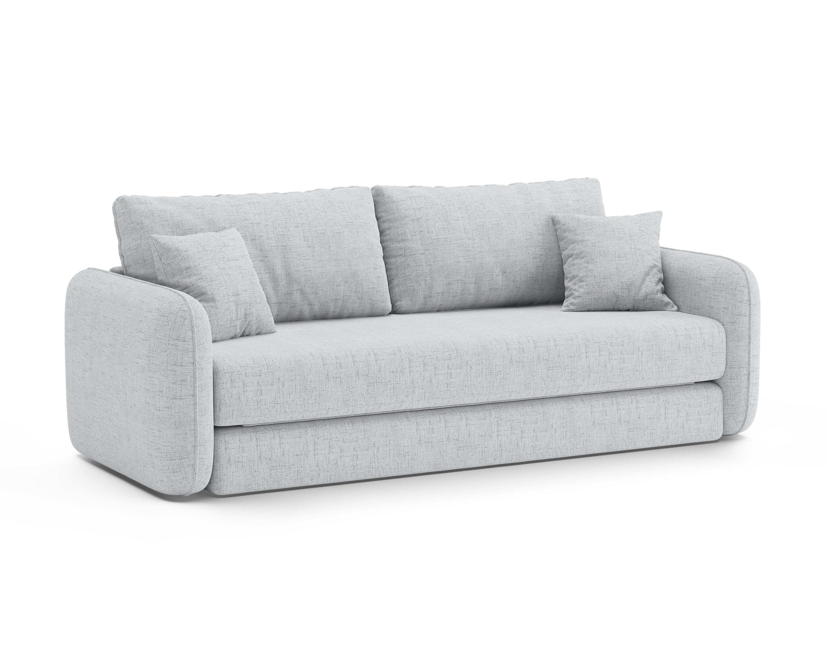 3-Seater Sofa with Sleeping Function DORMI Light Grey