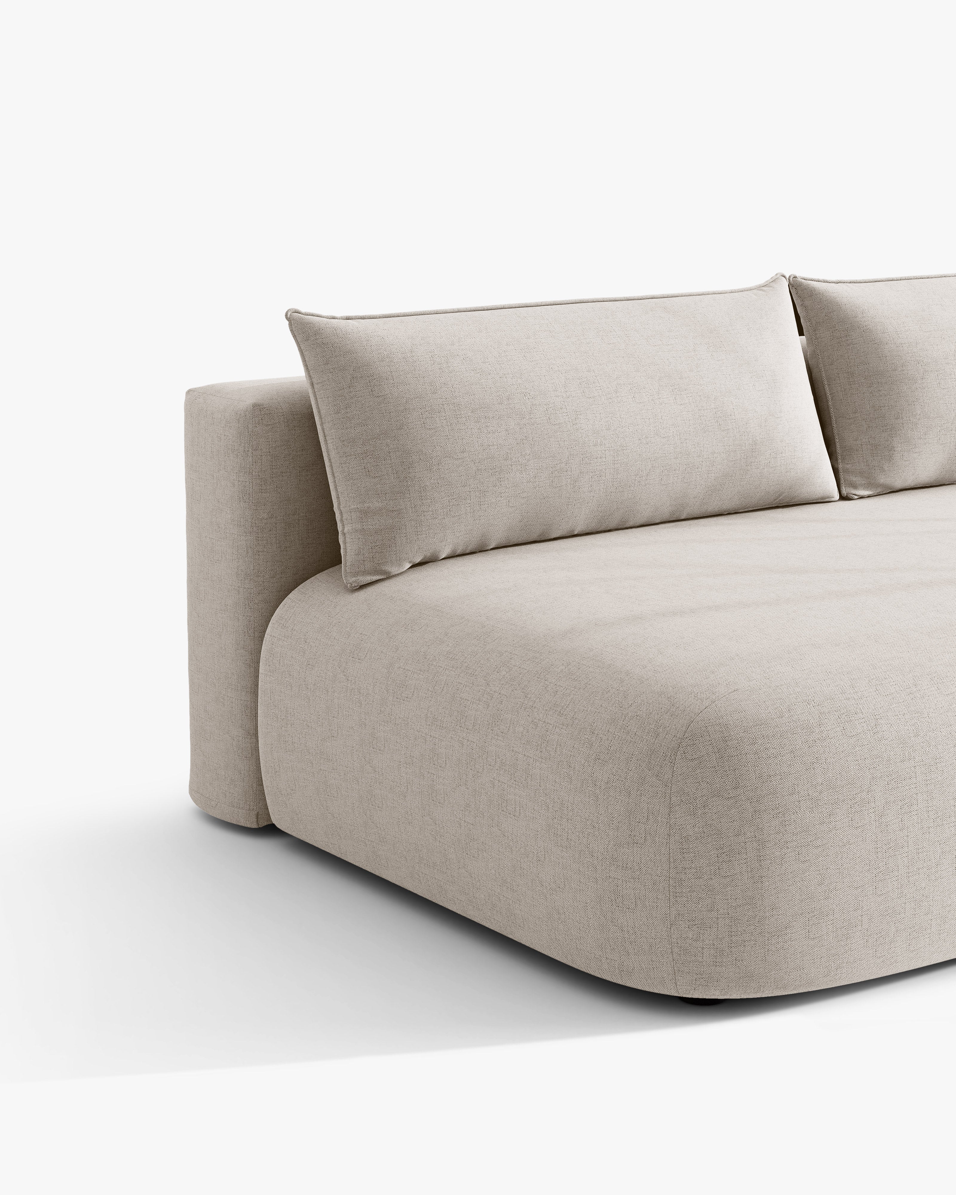 Sofa pre 3 osoby s funkciou spania HENA béžová