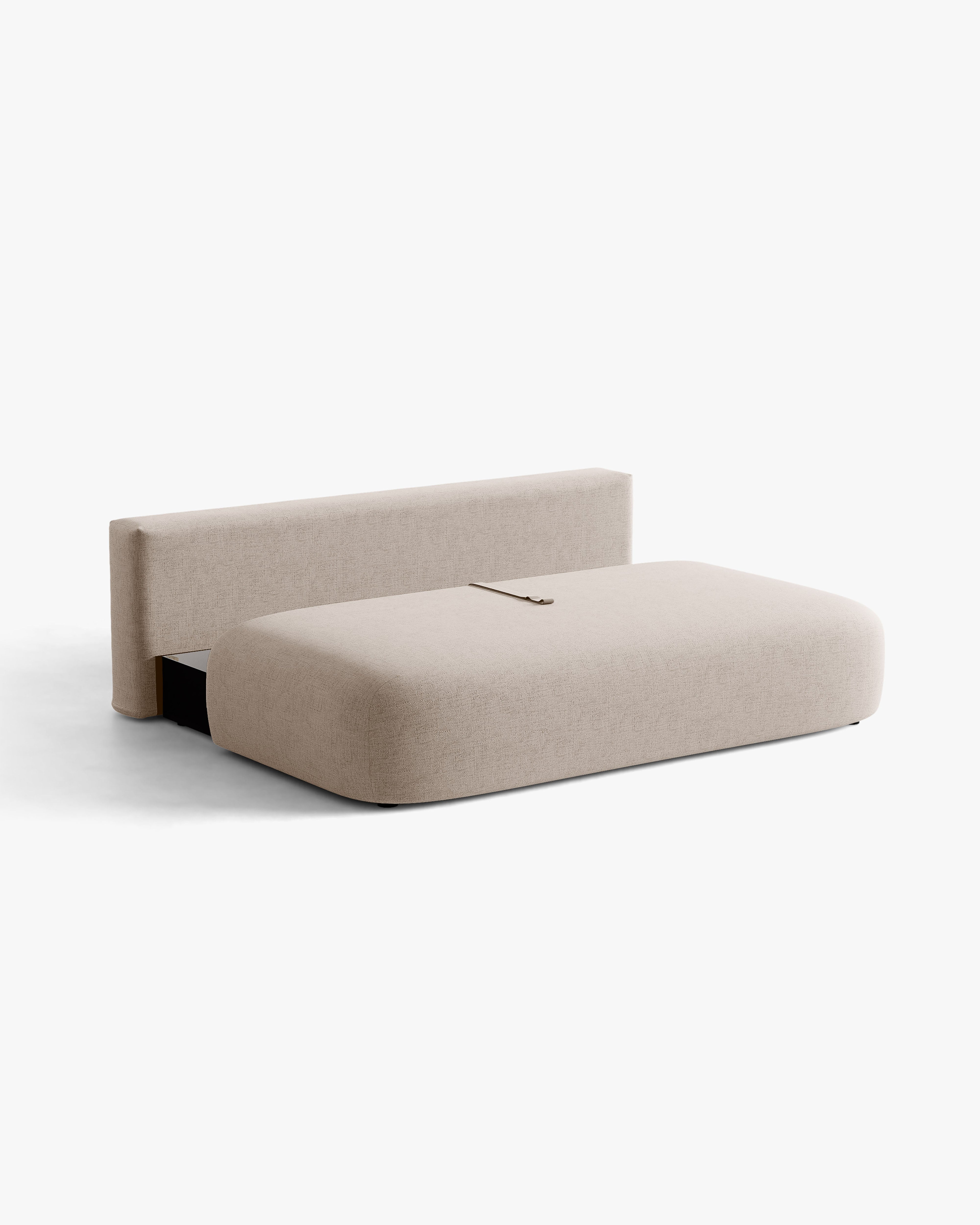 Sofa pre 3 osoby s funkciou spania HENA cappuccino