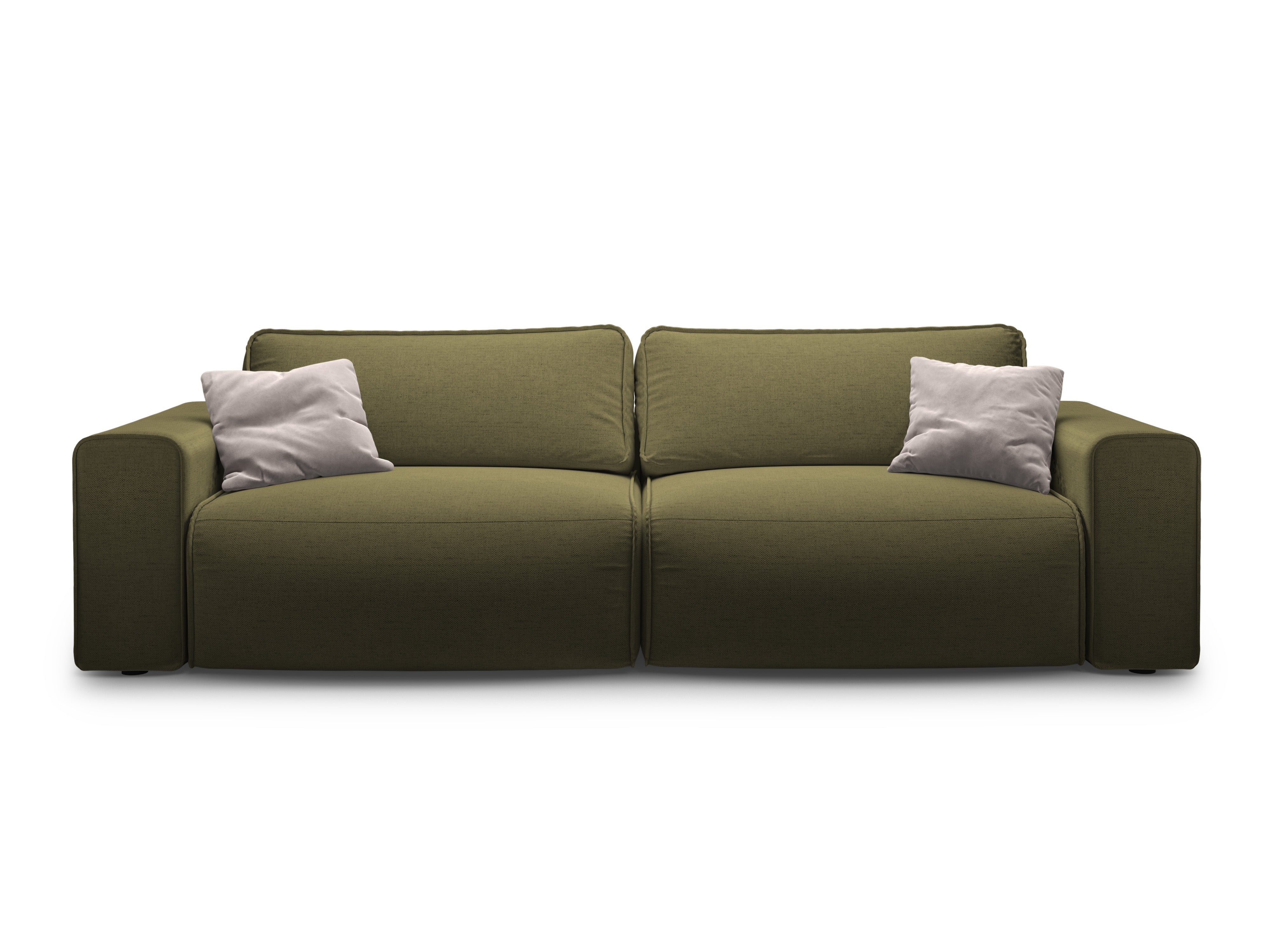 Sofa pre 3 osoby s funkciou spania VICTOR zelený szenil