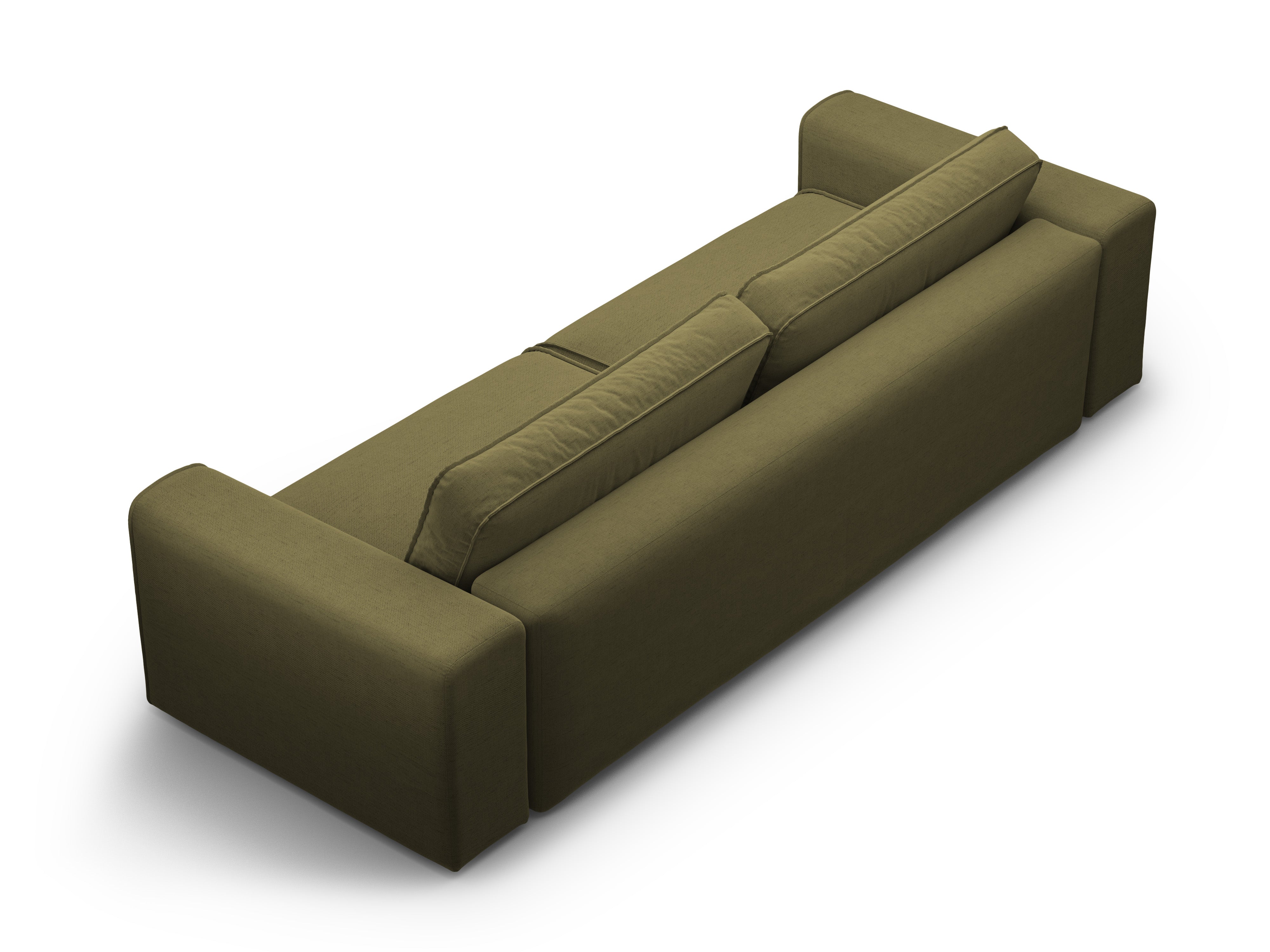 Sofa pre 3 osoby s funkciou spania VICTOR zelený szenil