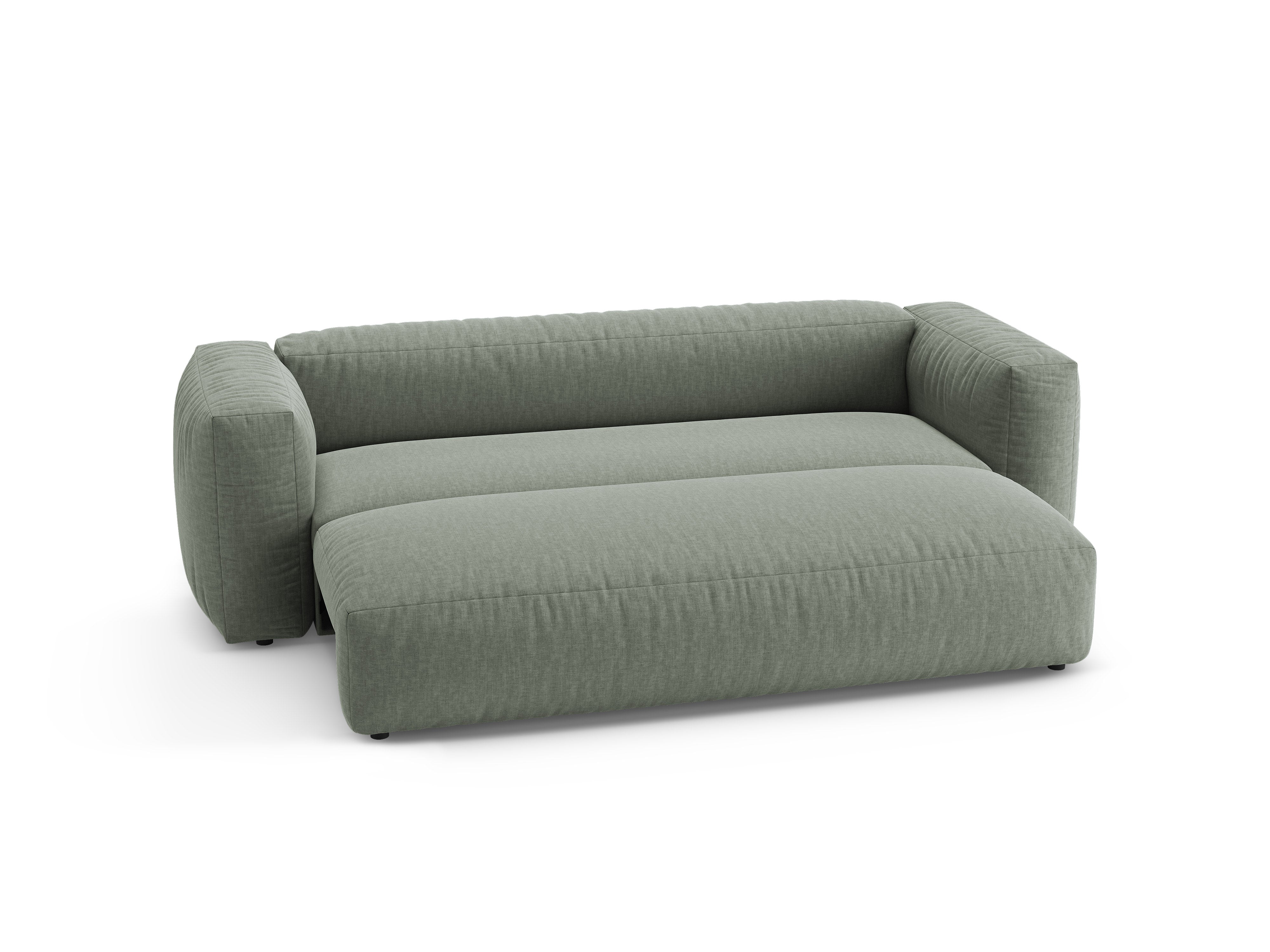3-Seater Sofa with Sleeping Function MARTINA Moss Green