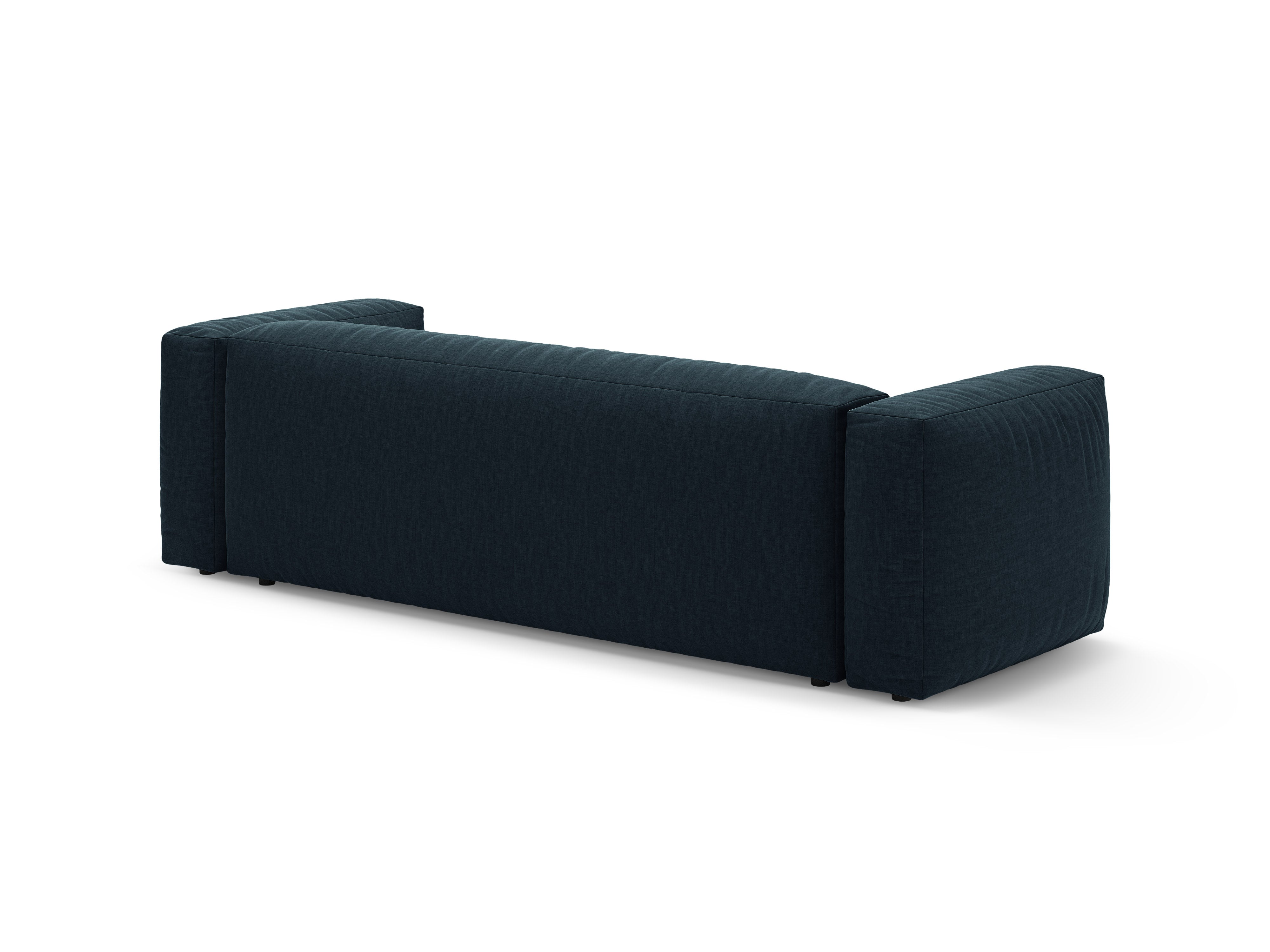 3-Seater Sofa with Sleeping Function MARTINA Denim Blue