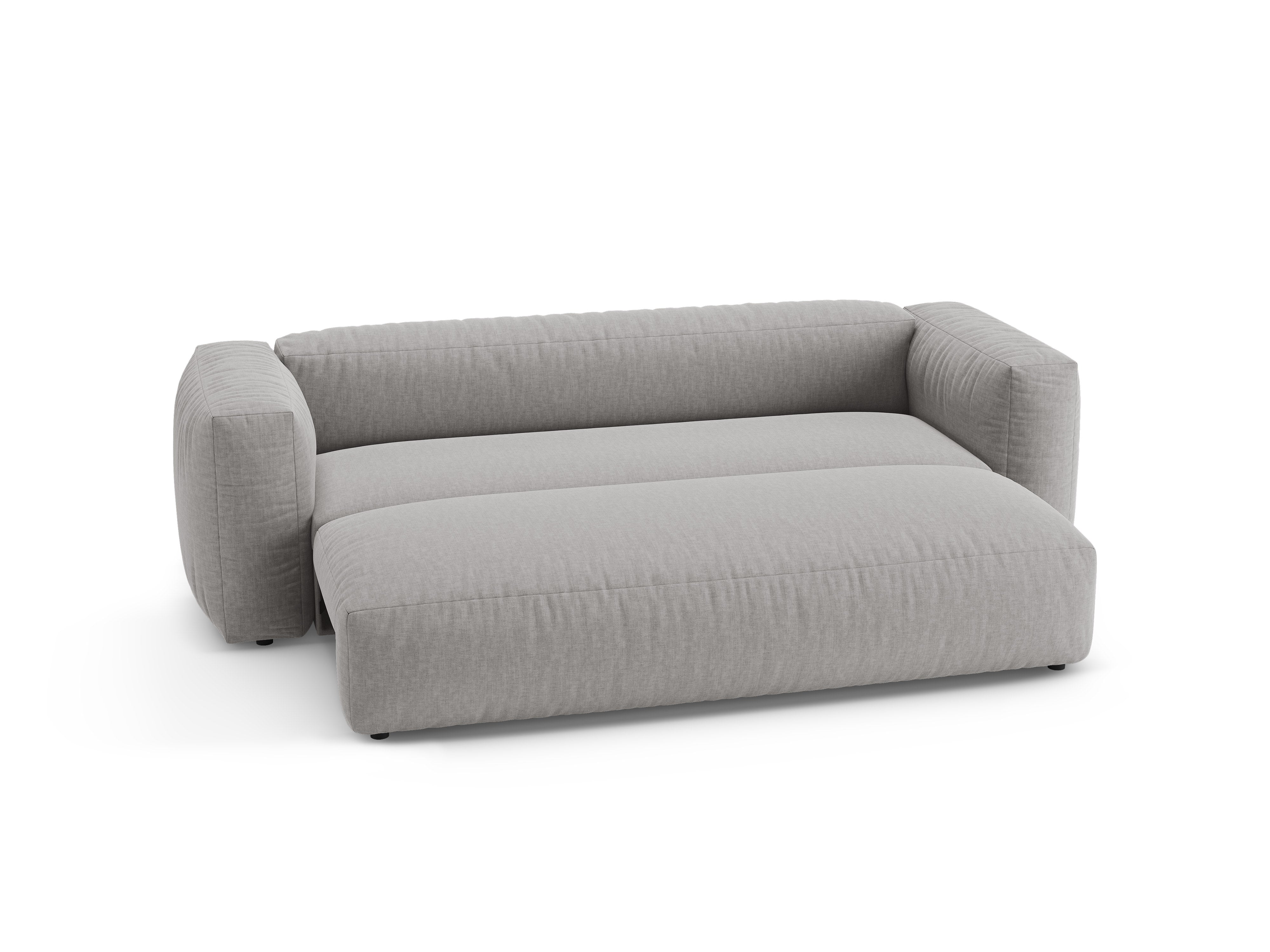 3-Seater Sofa with Sleeping Function MARTINA Light Grey
