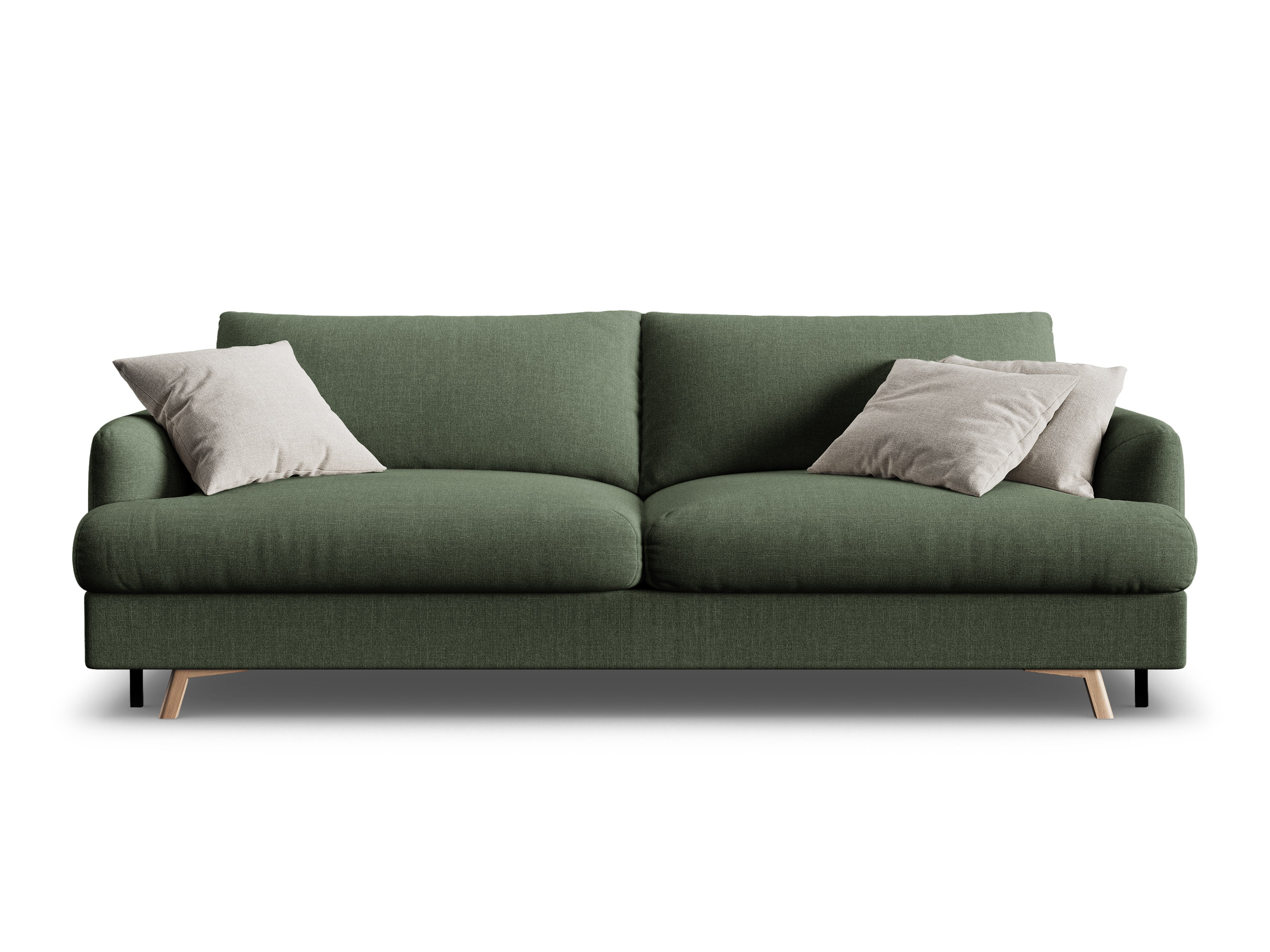 3-Seater Sofa with Sleeping Function NAOMI Moss Green