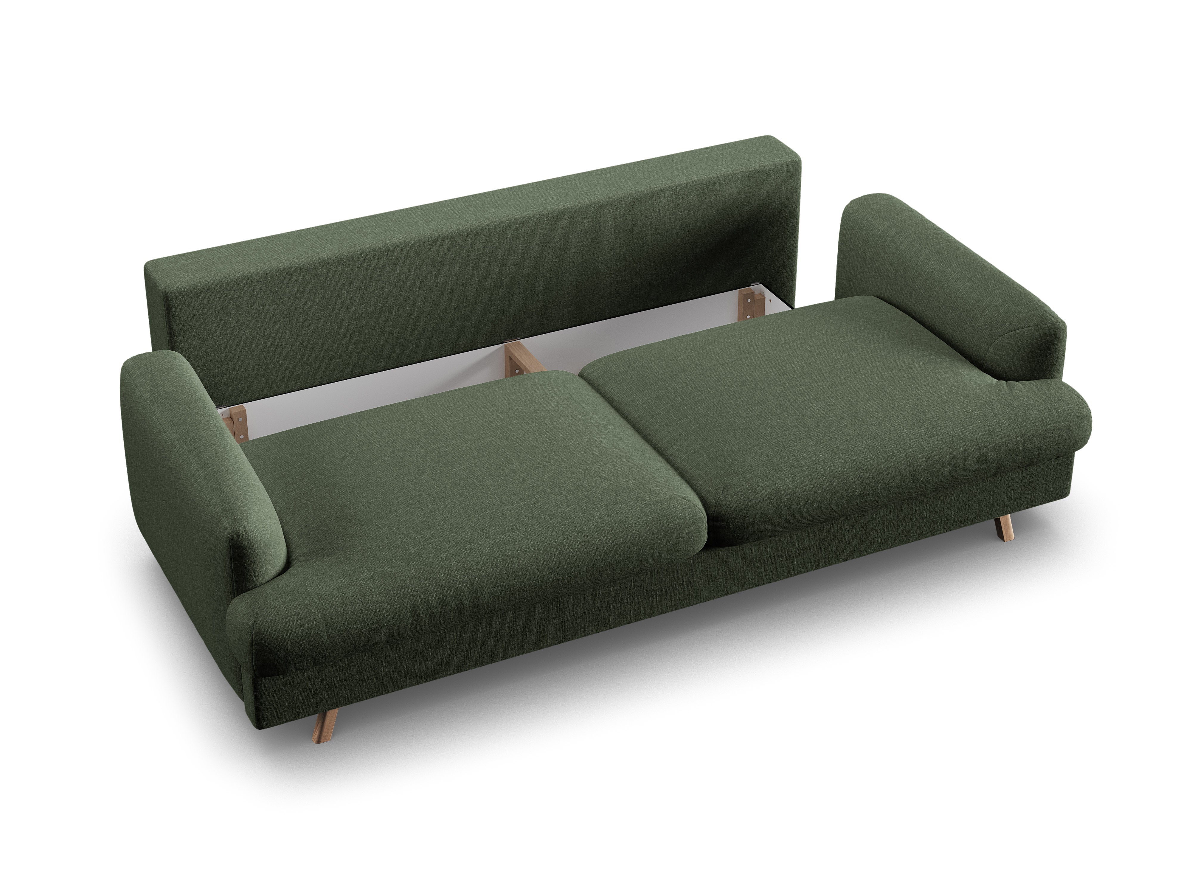 3-Seater Sofa with Sleeping Function NAOMI Moss Green