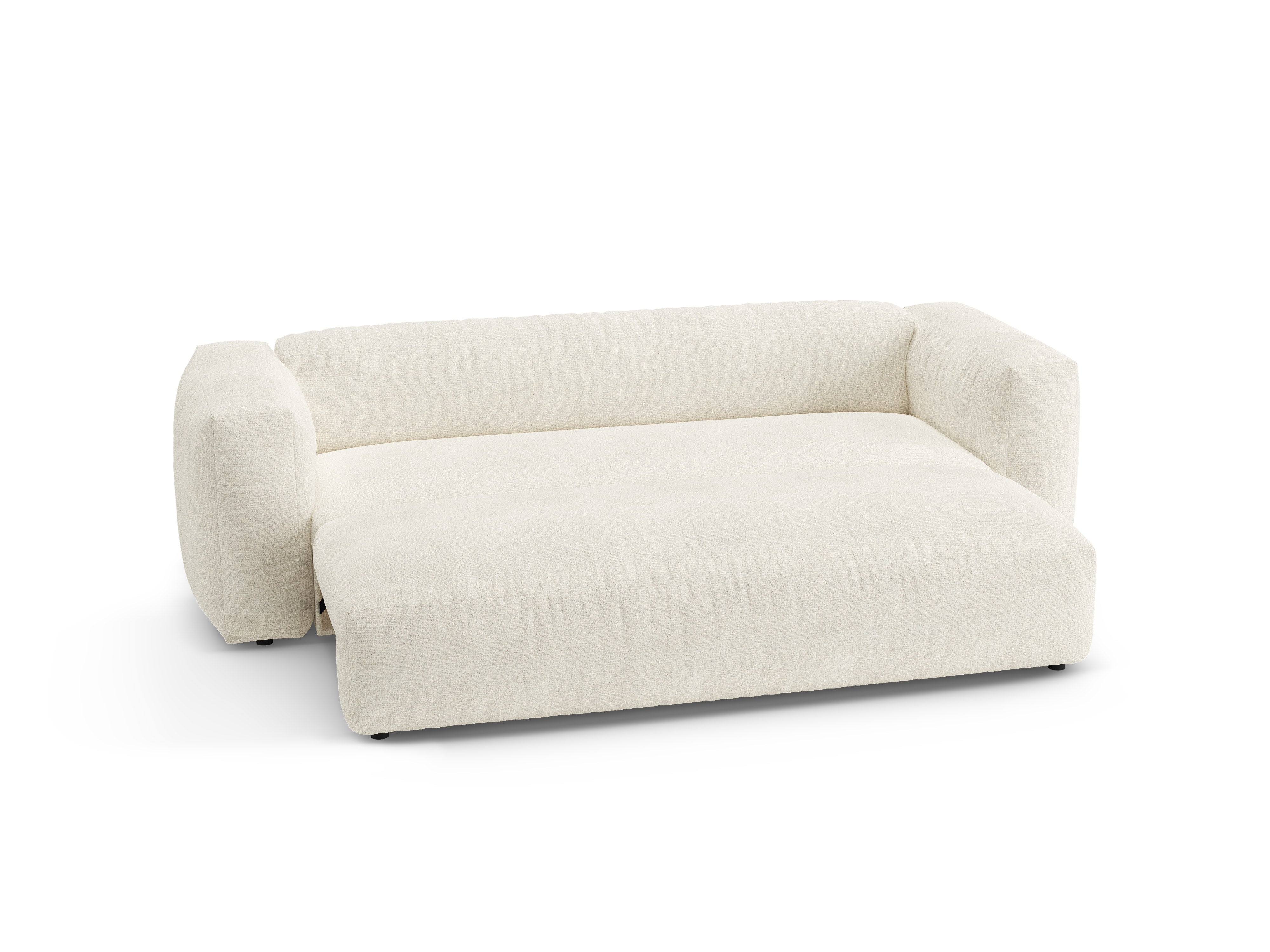 3-Seater Sofa with Sleeping Function MARTINA Ivory Boucle