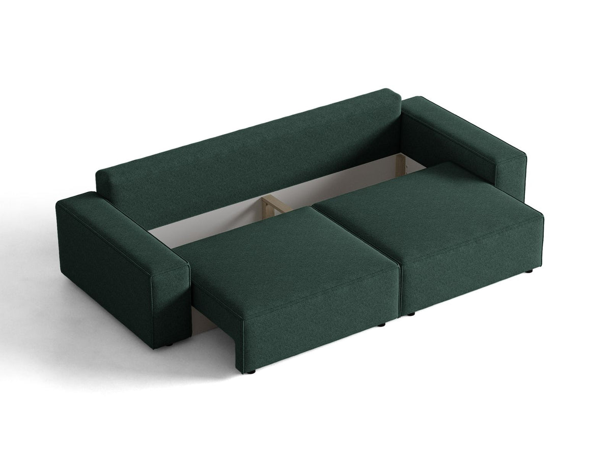Sofa 3-osobowa z funkcją spania JODIE zielony – ujęcie 6