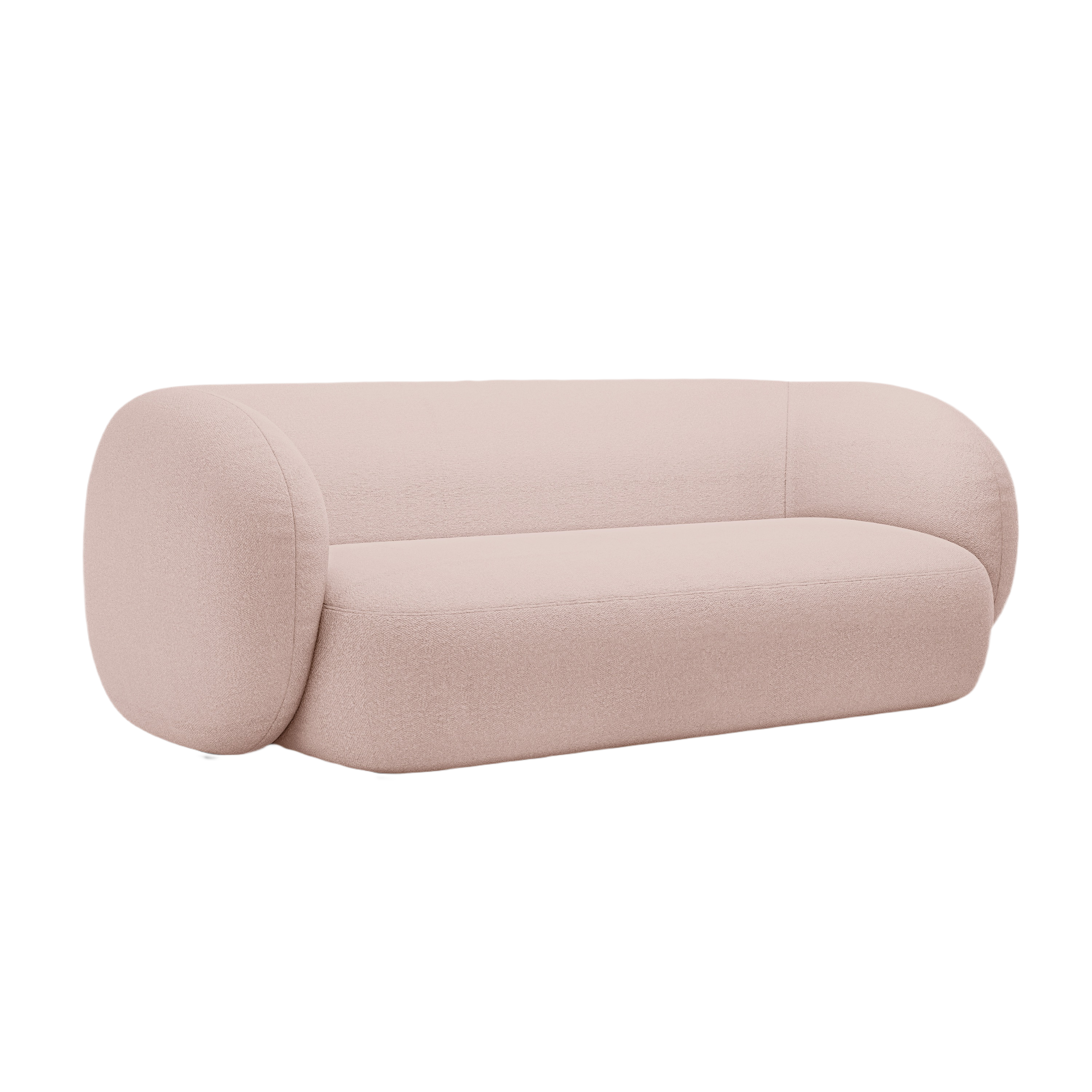 Sofa 3-osobová KATE ružový boucle
