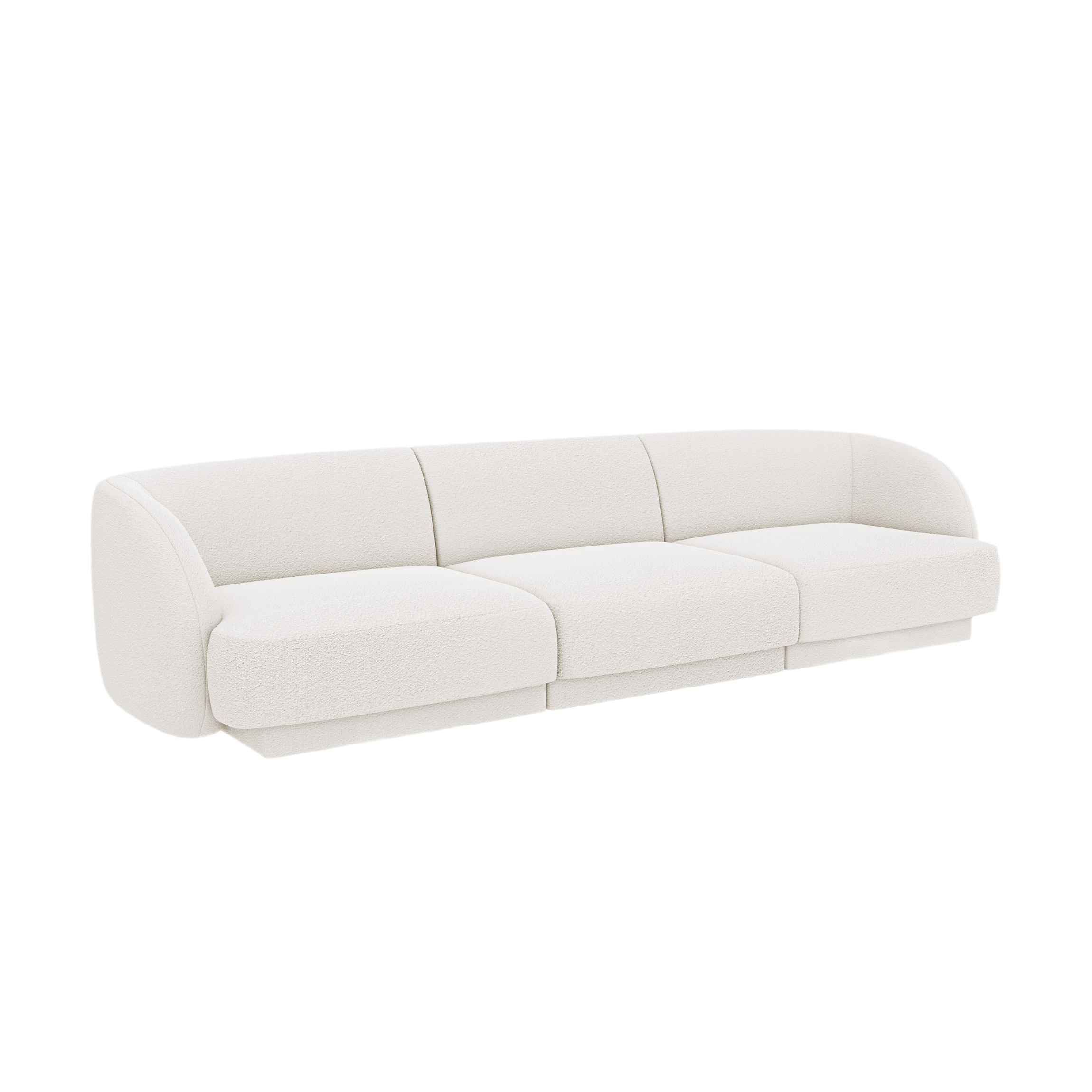 Sofa 3-osobová MILEY biela boucle