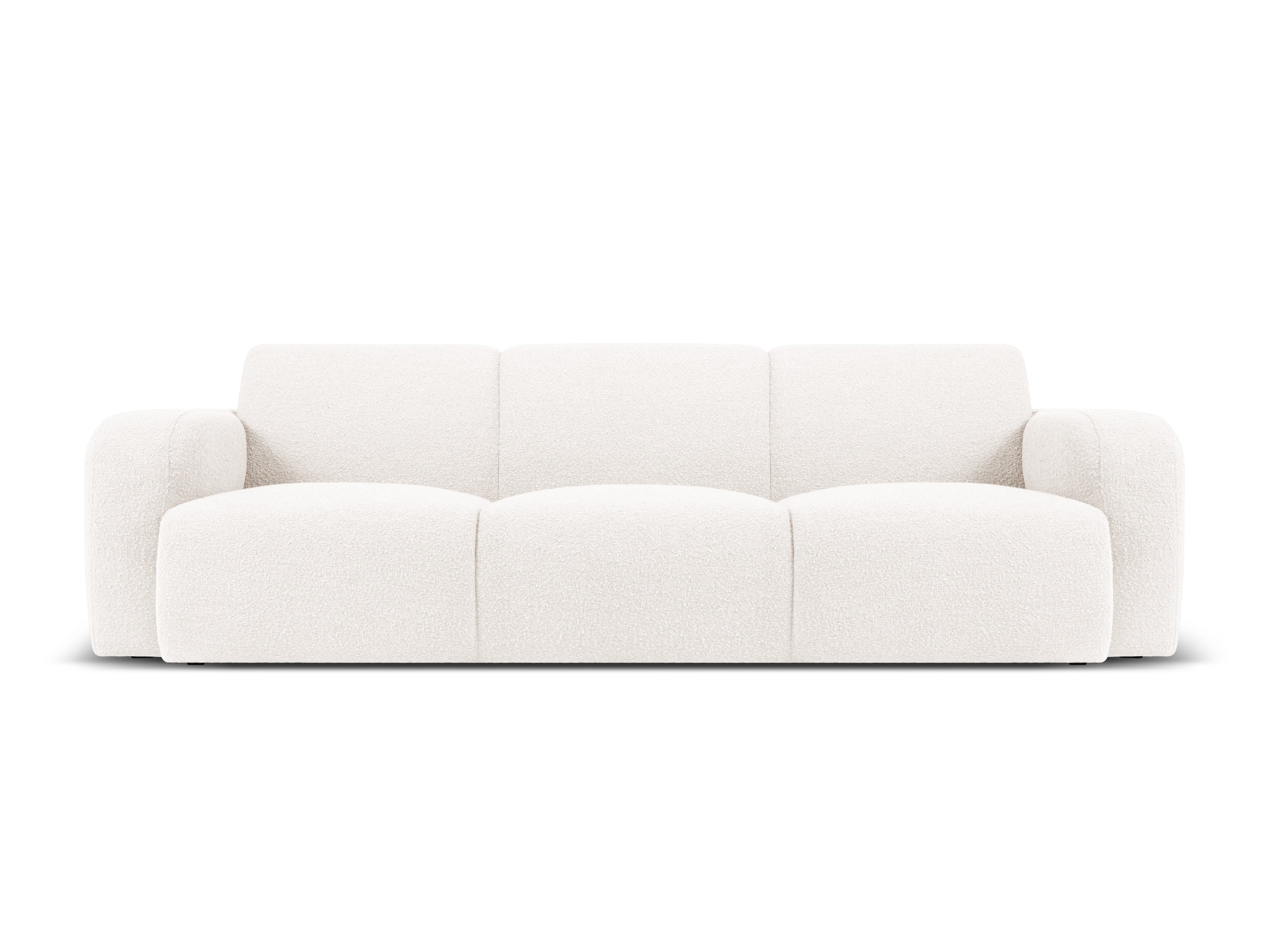 Sofa w tkaninie boucle 3-osobowa MOLINO biały Micadoni Eye on Design