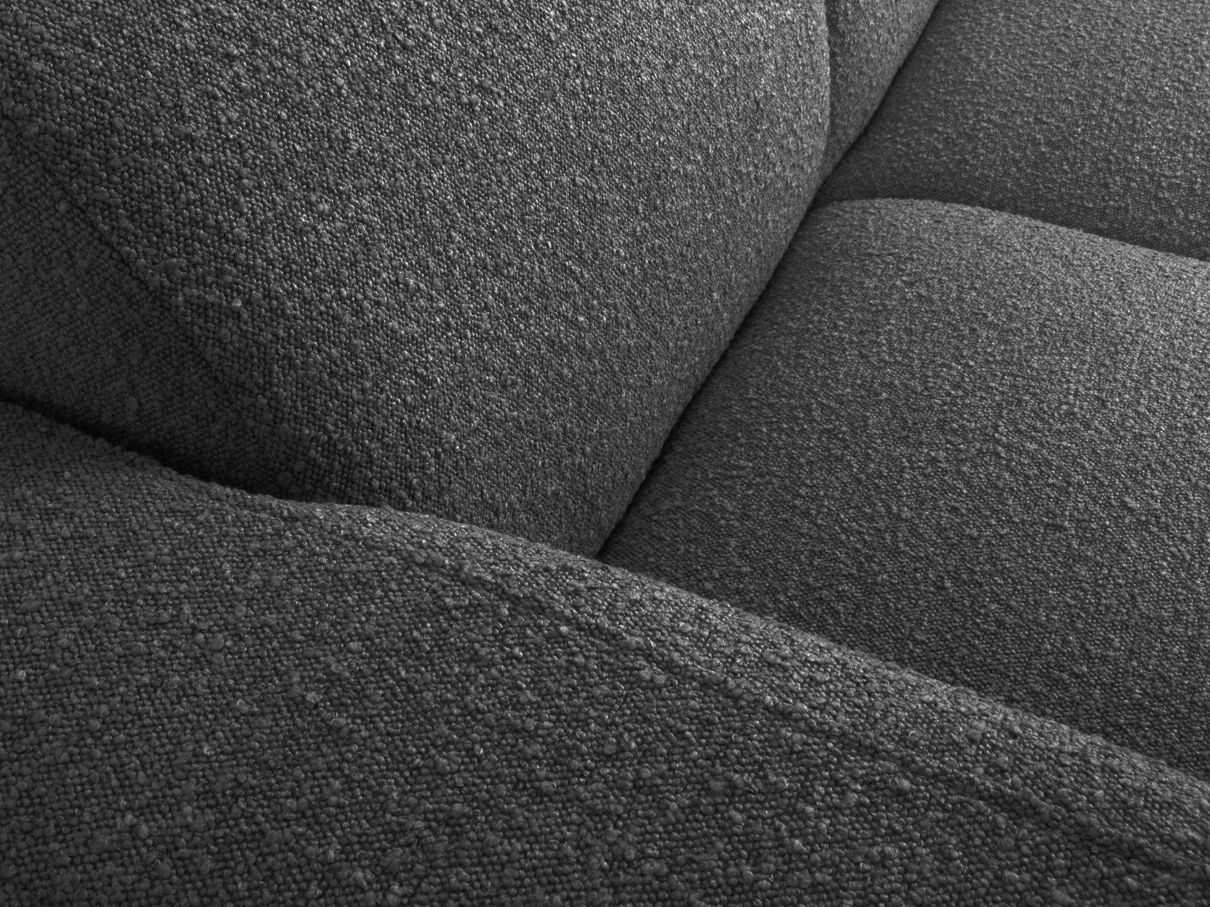 Sofa w tkaninie boucle 3-osobowa MOLINO ciemnoszary Micadoni Eye on Design