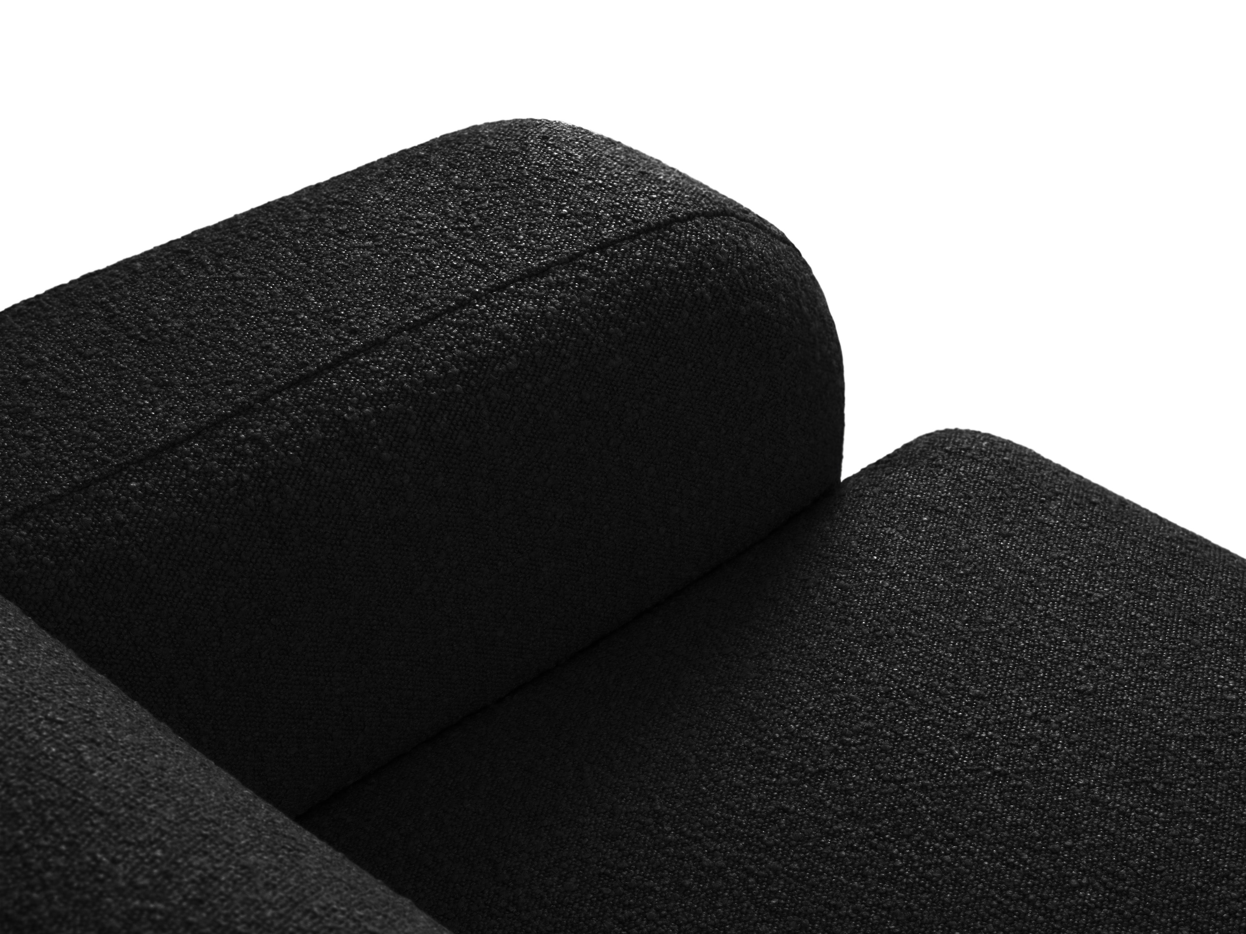 Sofa w tkaninie boucle 3-osobowa MOLINO czarny Micadoni Eye on Design